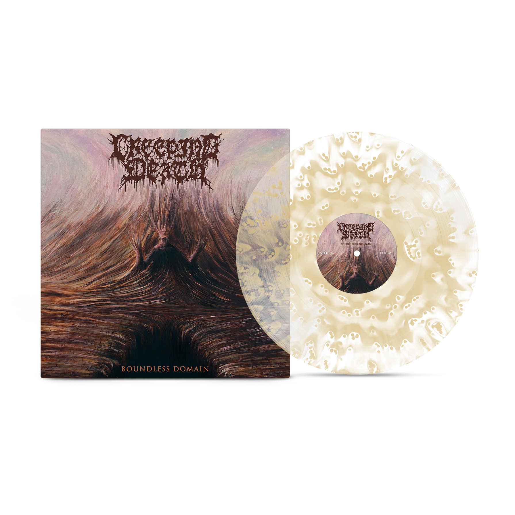 Creeping Death - Boundless Domain Clear & Tan Ghostly Vinyl Record