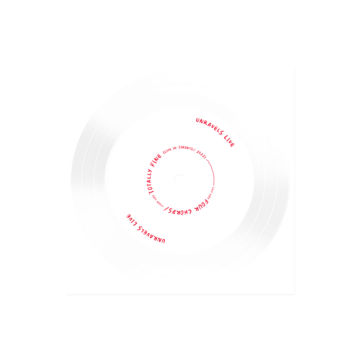 PUP 'PUP Unravels Live In Front Of Everyone They Know' Disc (3 Piece Flexi Disc) Vinyl Record