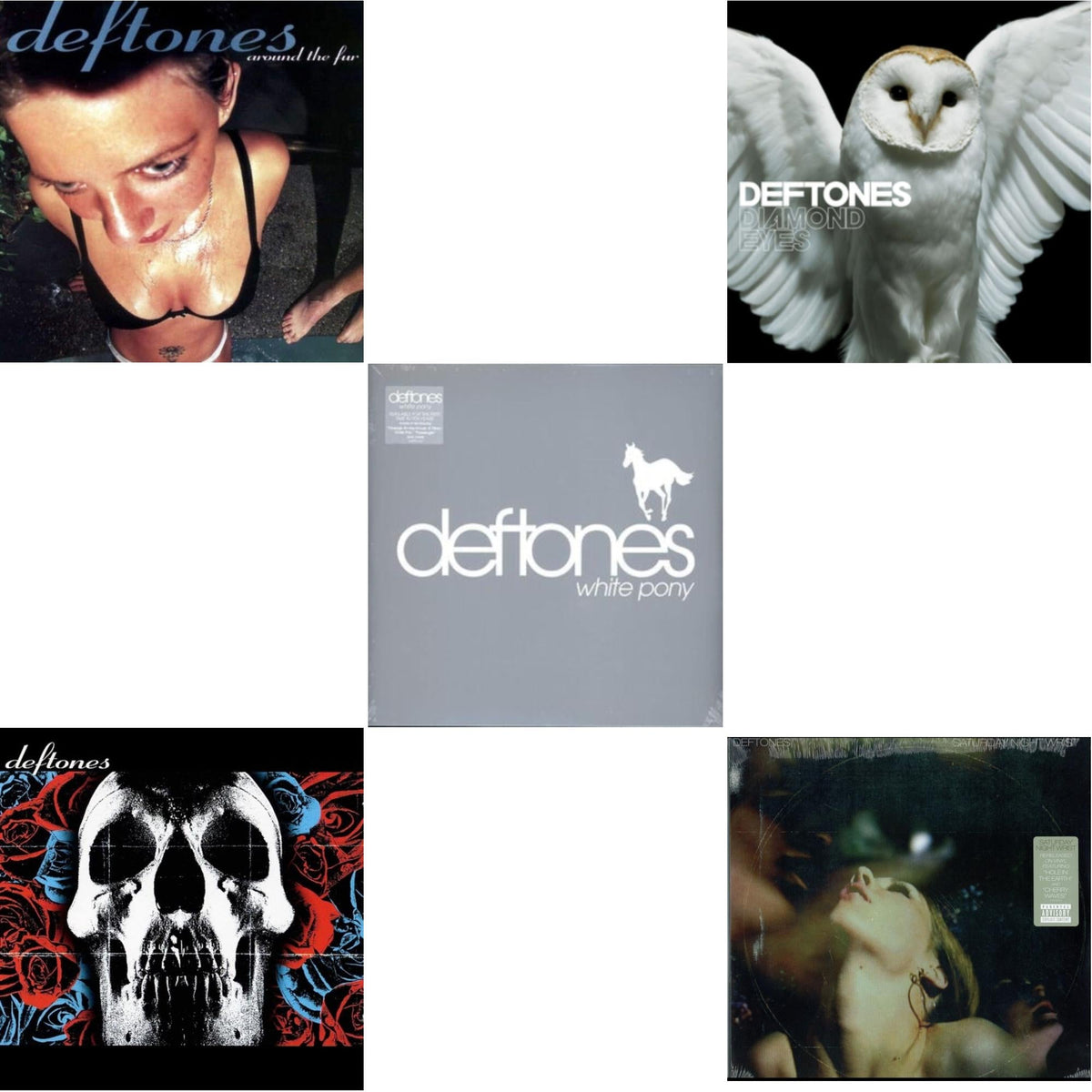 Deftones & Saturday Night Wrist & Around The Fur (180G) & White Pony & Diamond Eyes