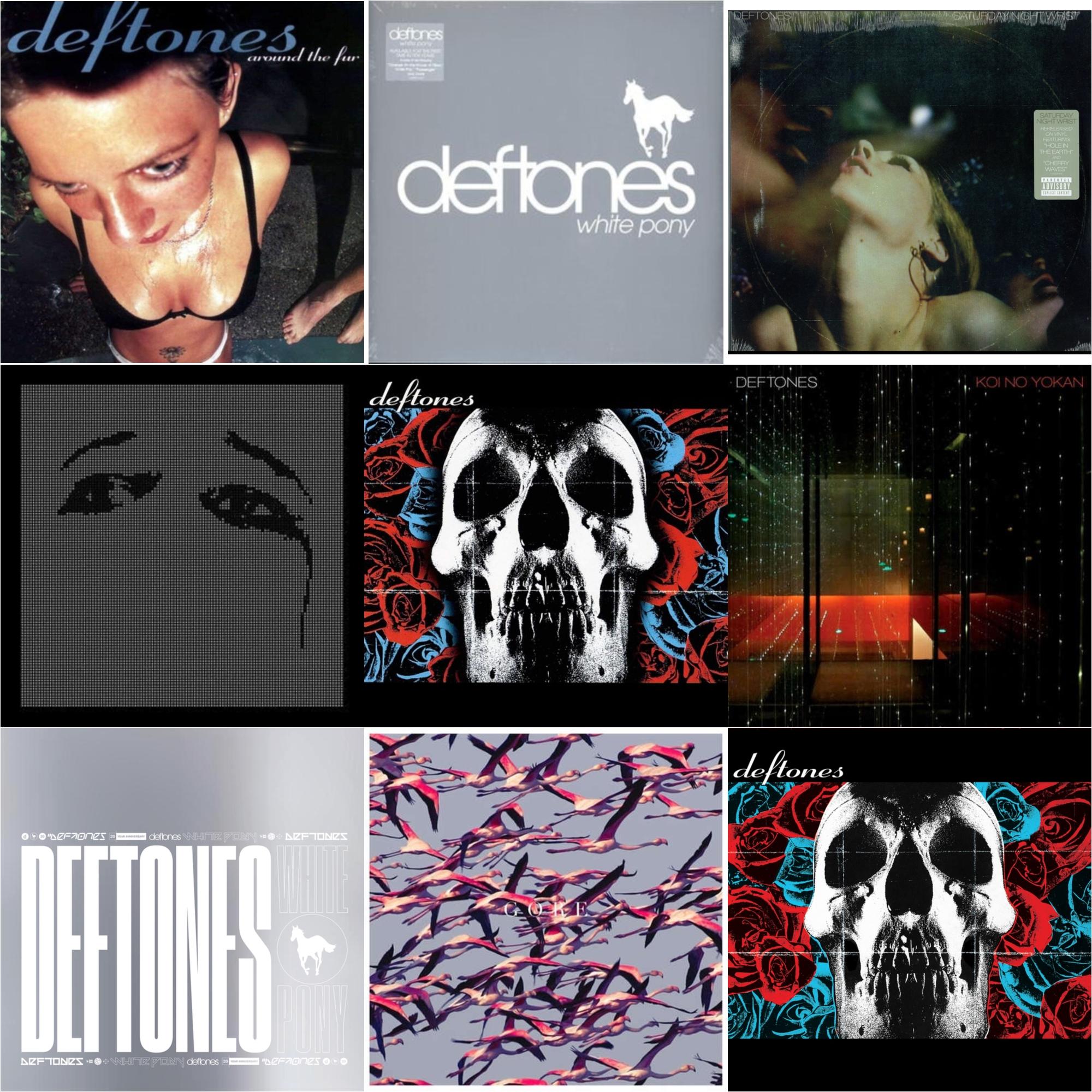 Deftones & Deftones (X) (20Th Anniversary/Ruby Red LP Vinyl) & Ohms & White Pony (X) (20Th Anniversary Deluxe Edition/Super Deluxe) & Gore (White LP Vinyl) & Koi No Yokan & Saturday Night Wrist & Around The Fur (180G) & White Pony