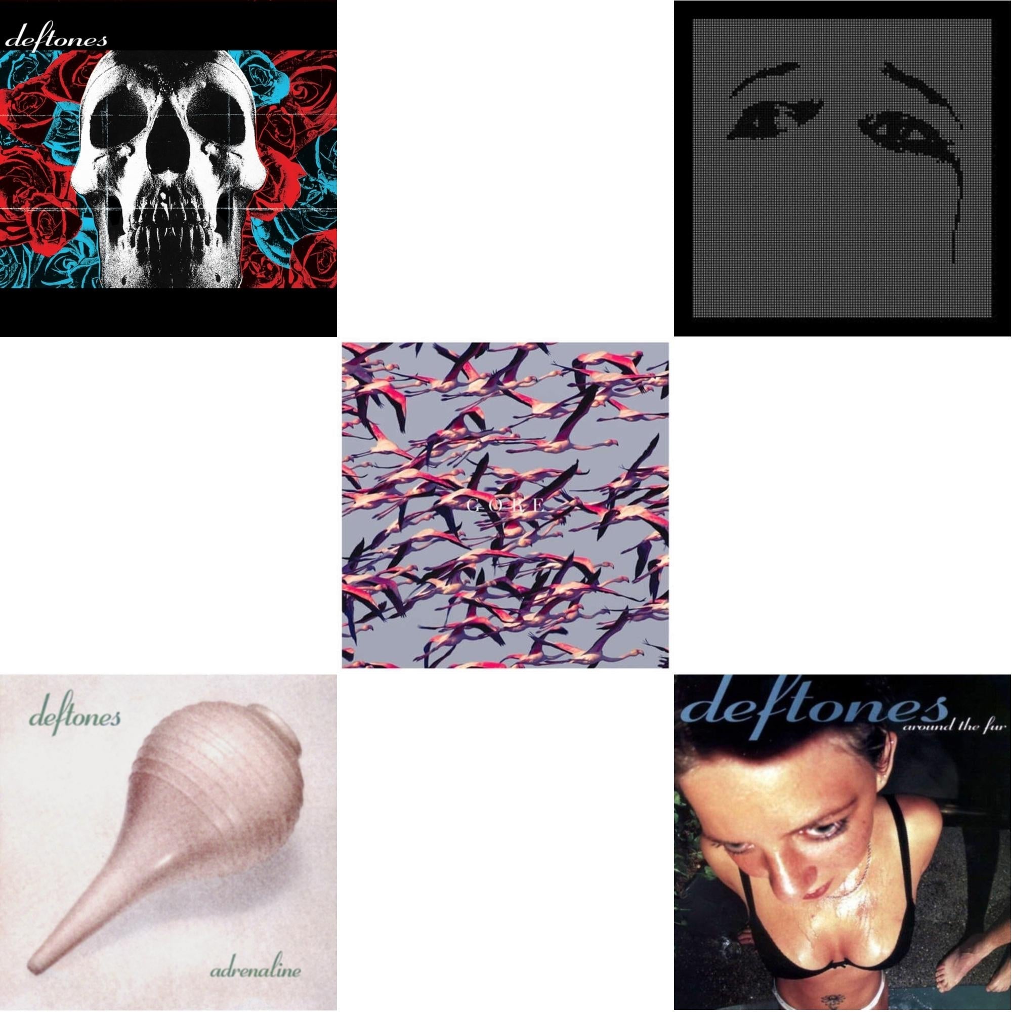 Deftones (X) (20Th Anniversary/Ruby Red LP Vinyl) & Ohms & Gore (White LP Vinyl) & Around The Fur (180G) & Adrenaline