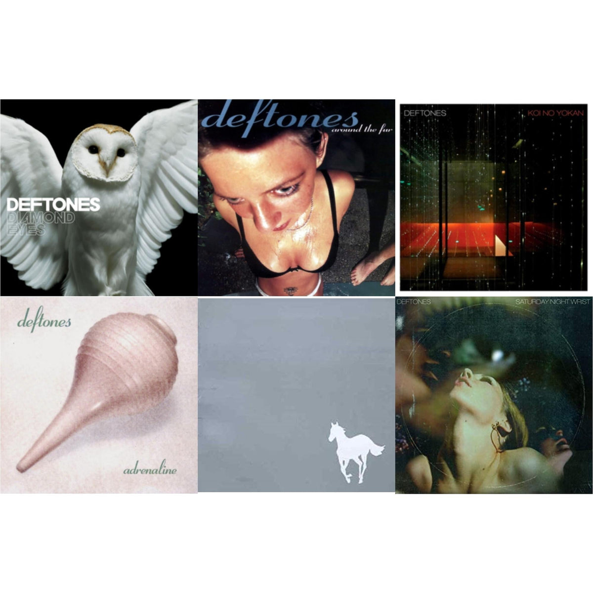 Deftones - Saturday Night Wrist & Adrenaline & Around The Fur & White Pony & Koi No Yokan & Diamond Eyes - CD Bundle