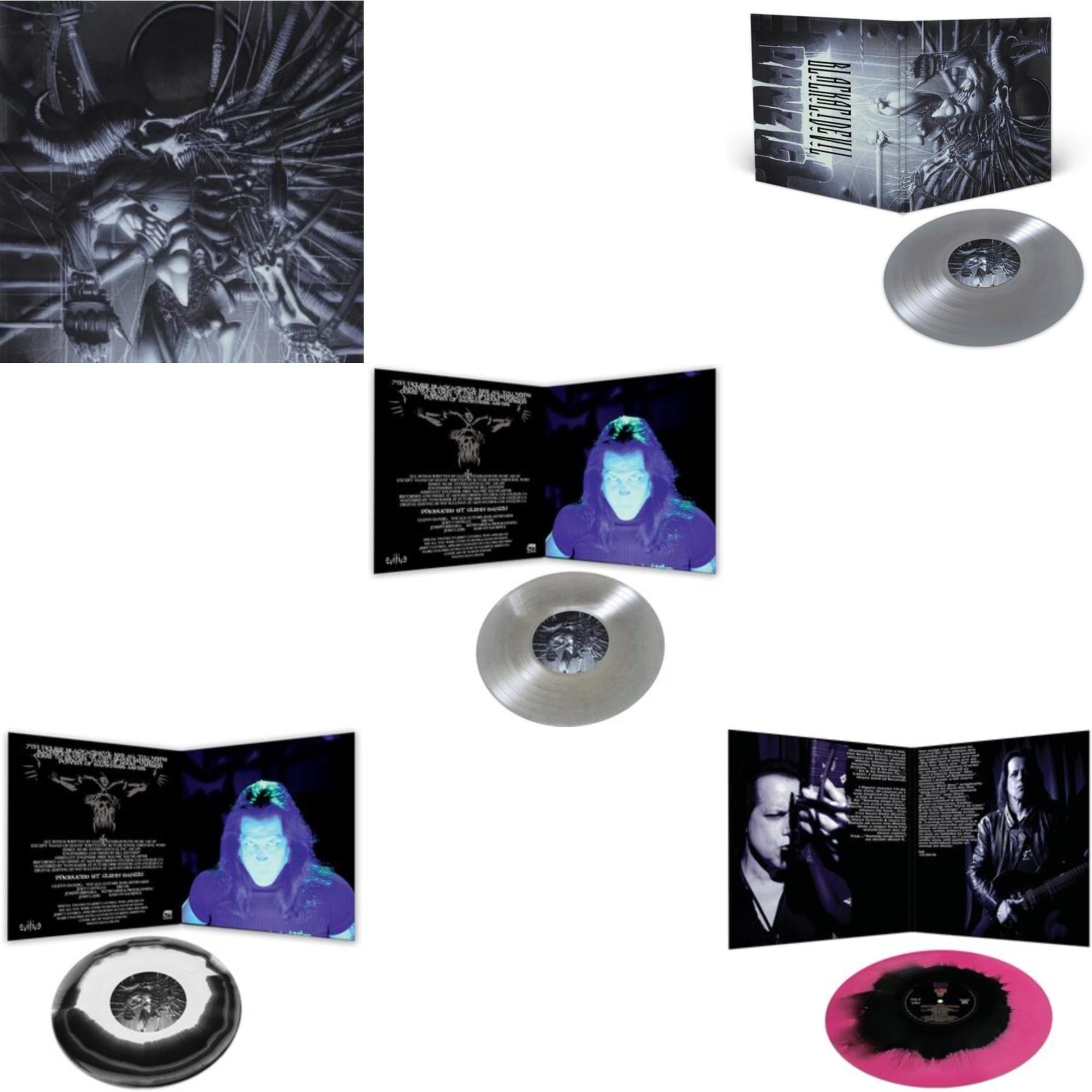 Danzig - Danzig 5: Blackacidevil (Black LP Vinyl) & Danzig 5: Blackacidevil (Black & White Haze LP Vinyl) & Danzig 5: Blackout (Glitter LP Vinyl) & Danzig 5: Blackacidevil (Silver LP Vinyl) & Sings Elvis (Pink & Black Haze LP Vinyl)