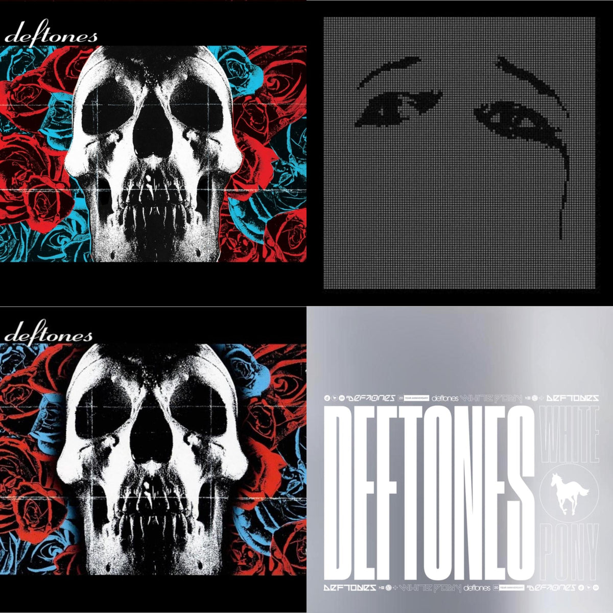 Deftones & Deftones (X) (20Th Anniversary/Ruby Red LP Vinyl) & Ohms & White Pony (X) (20Th Anniversary Deluxe Edition/Super Deluxe)