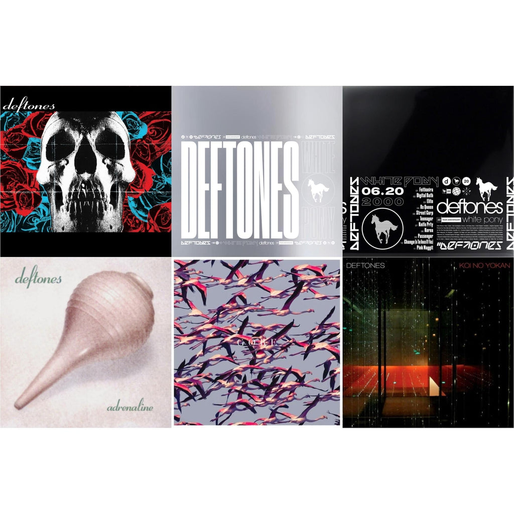 Deftones (X) (20Th Anniversary/Ruby Red LP Vinyl) & White Pony (X) (20Th Anniversary Deluxe Edition/4LP) (I) & White Pony (X) (20Th Anniversary Deluxe Edition/Super Deluxe) & Gore (White LP Vinyl) & Koi No Yokan & Adrenaline