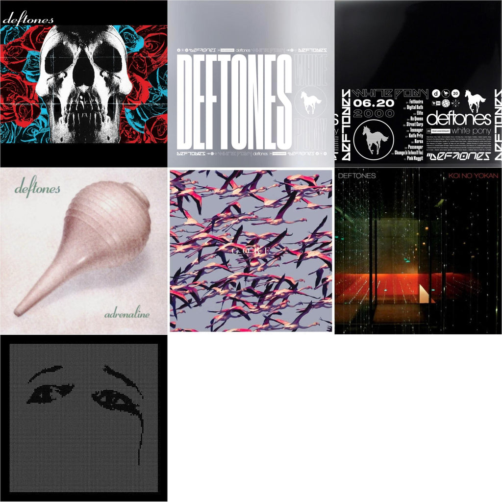 Deftones (X) (20Th Anniversary/Ruby Red LP Vinyl) & White Pony (X) (20Th Anniversary Deluxe Edition/4LP) (I) & Ohms & White Pony (X) (20Th Anniversary Deluxe Edition/Super Deluxe) & Gore (White LP Vinyl) & Koi No Yokan & Adrenaline