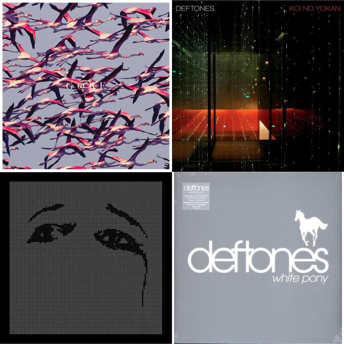 Ohms & Gore (White LP Vinyl) & Koi No Yokan & White Pony
