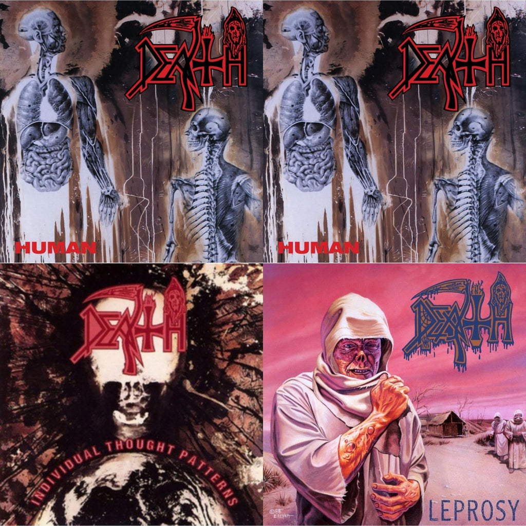 Human (Bone White, Blue Jay & Gold Tri Color Merge With Splatter LP Vinyl) & Human (Remastered Reissue) & Individual Thought Patterns - Reissue & Leprosy (Reissue)