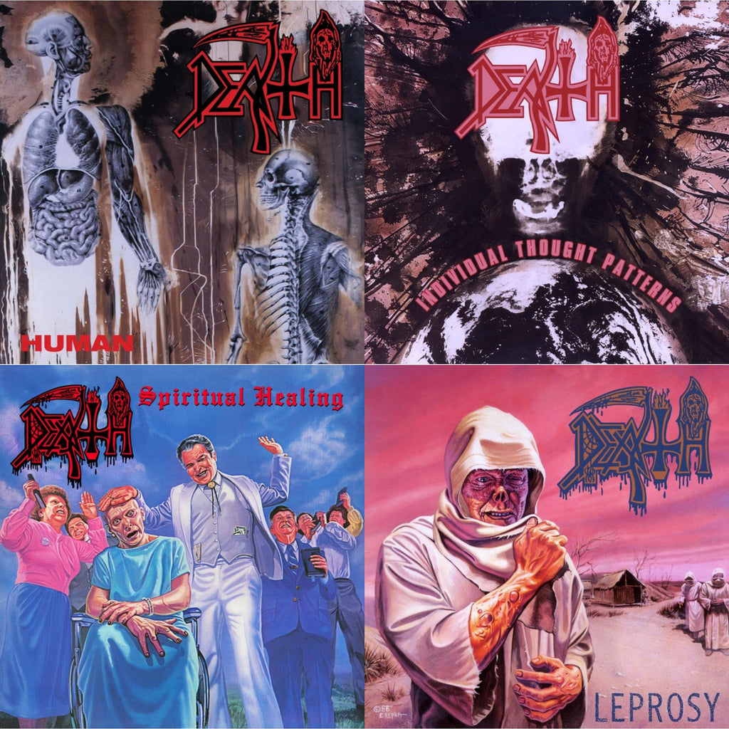 Individual Thought Patterns - Reissue (Hot Pink, Bone White & Red Tri Color Merge W/ Splatter LP Vinyl) & Human (Remastered Reissue) & Spiritual Healing & Leprosy (Reissue)