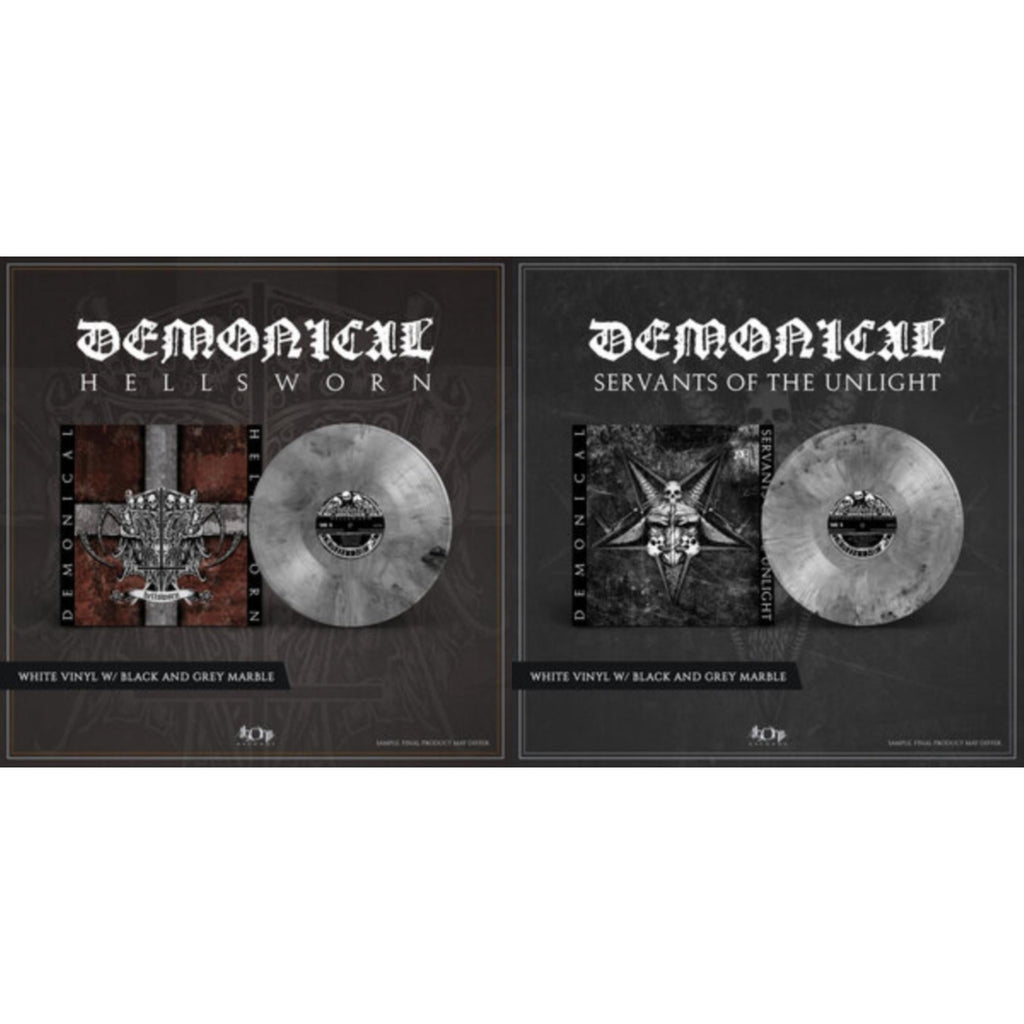 Servants Of Unlight (Limited/White/Grey/Black Marbled LP Vinyl) & Hellsworn (Limited/White/Grey/Black Marbled LP Vinyl)