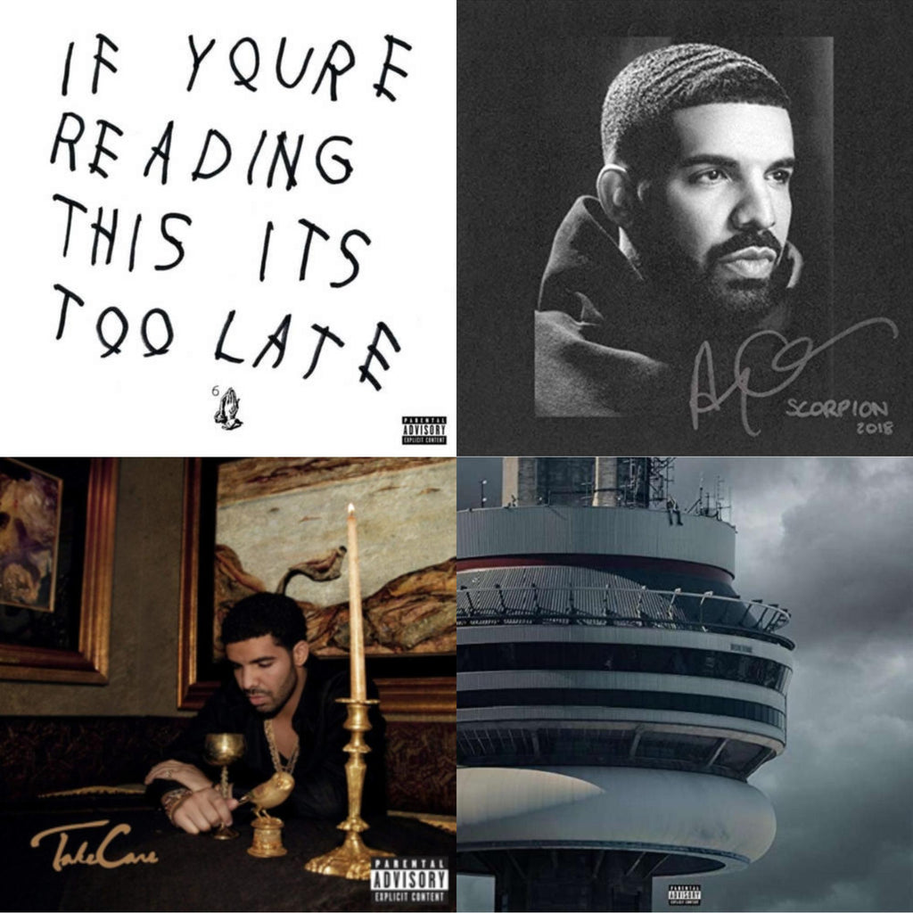Drake - If You're Reading This It's Too Late (Ex) & Scorpion (2 LP) & Take Care (Ex) & Views (Ex)