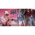 Leprosy Reissue (Hot Pink, Bone White & Blue Jay Tri Color Merge With Splatter LP Vinyl) & Human (Bone White, Blue Jay & Gold Tri Color Merge With Splatter LP Vinyl)