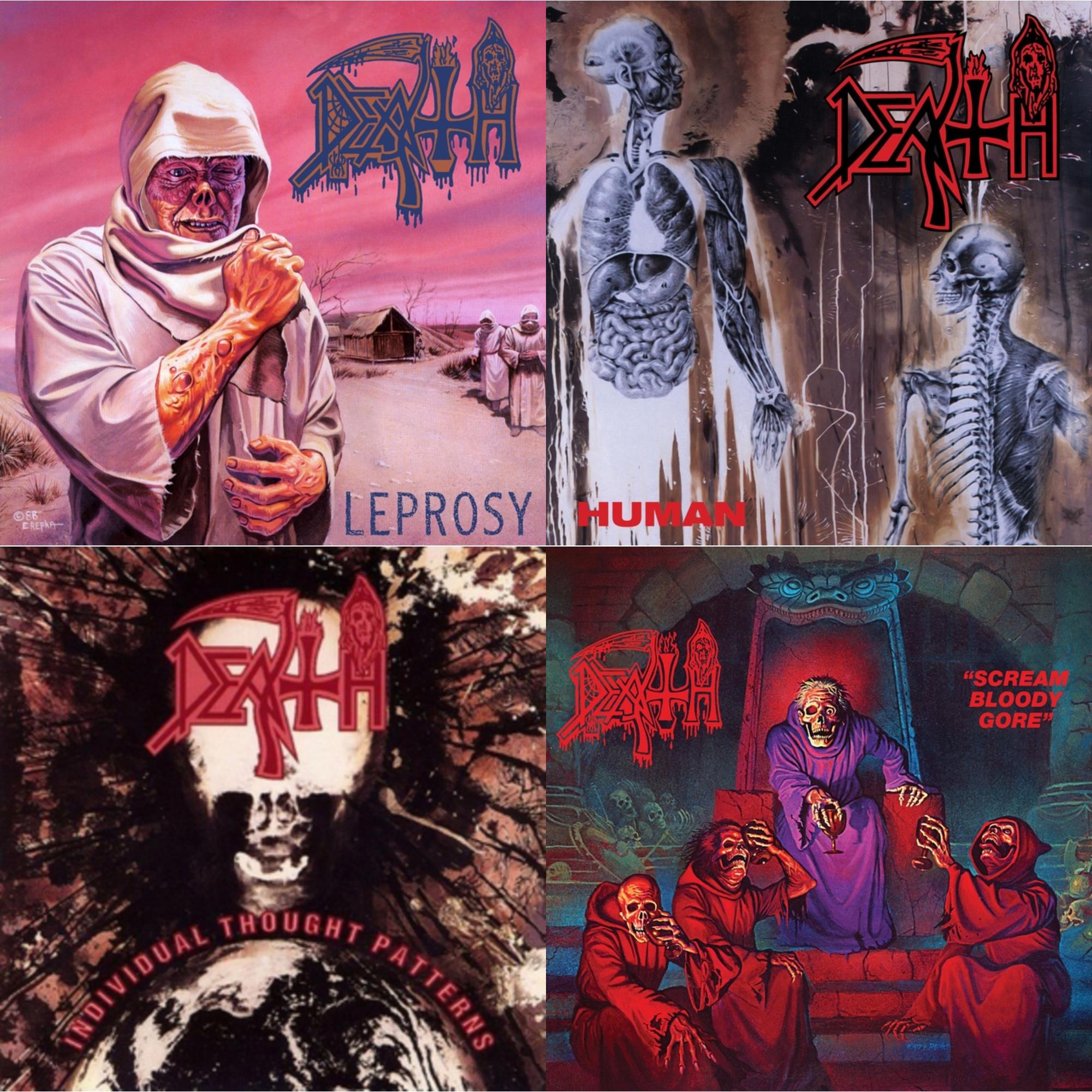Human (Remastered Reissue) & Individual Thought Patterns - Reissue & Leprosy (Reissue) & Scream Bloody Gore (Reissue)