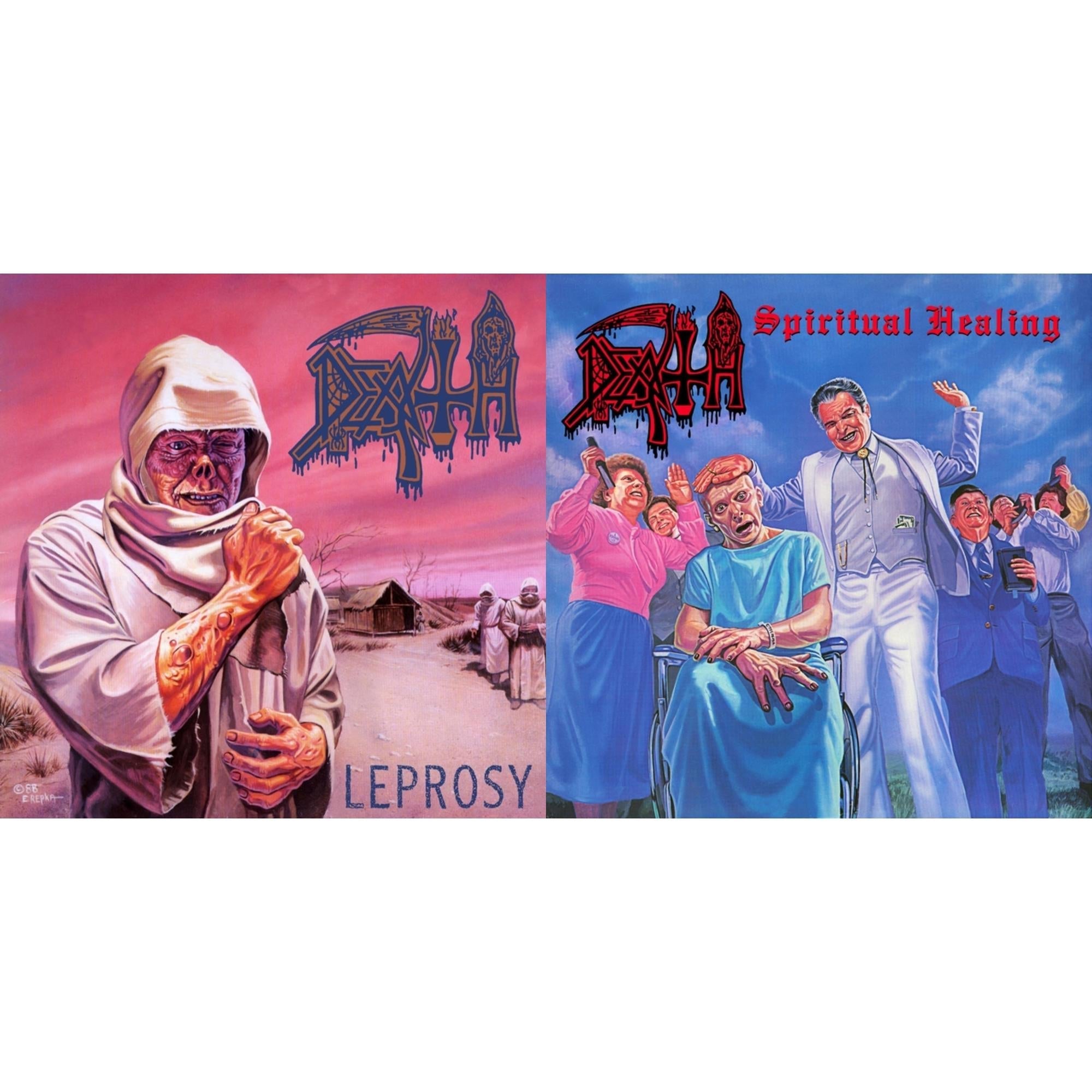 Death - Leprosy (Reissue) & Spiritual Healing - LP Vinyl Bundle