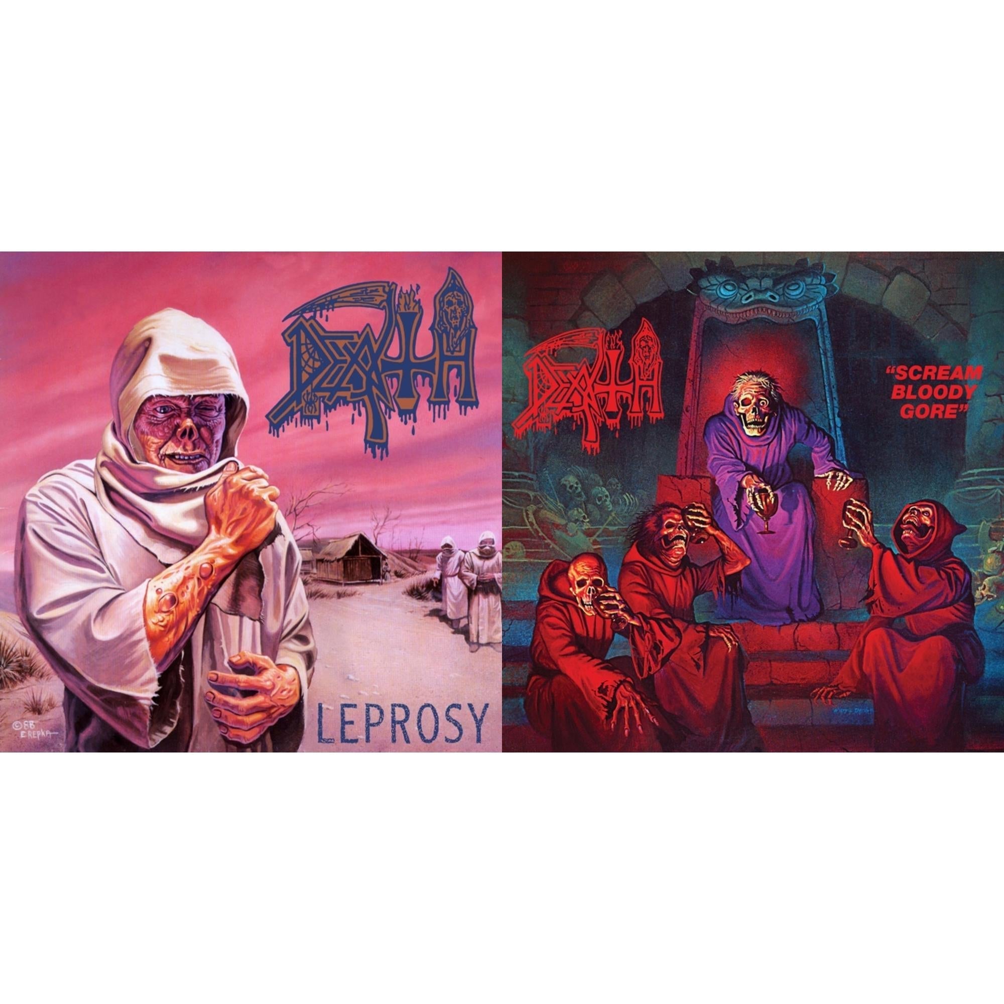 Leprosy (Reissue) & Scream Bloody Gore (Reissue)