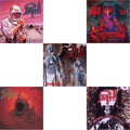 Death - Individual Thought Patterns - Reissue (Hot Pink, Bone White & Red Tri Color Merge W/ Splatter LP Vinyl) & Sound Of Perseverance (Black, Red & Gold Tri Color Merge Withsplatter Vinyl/2LP) & Human (Remastered Reissue) & Leprosy (Reissue) &