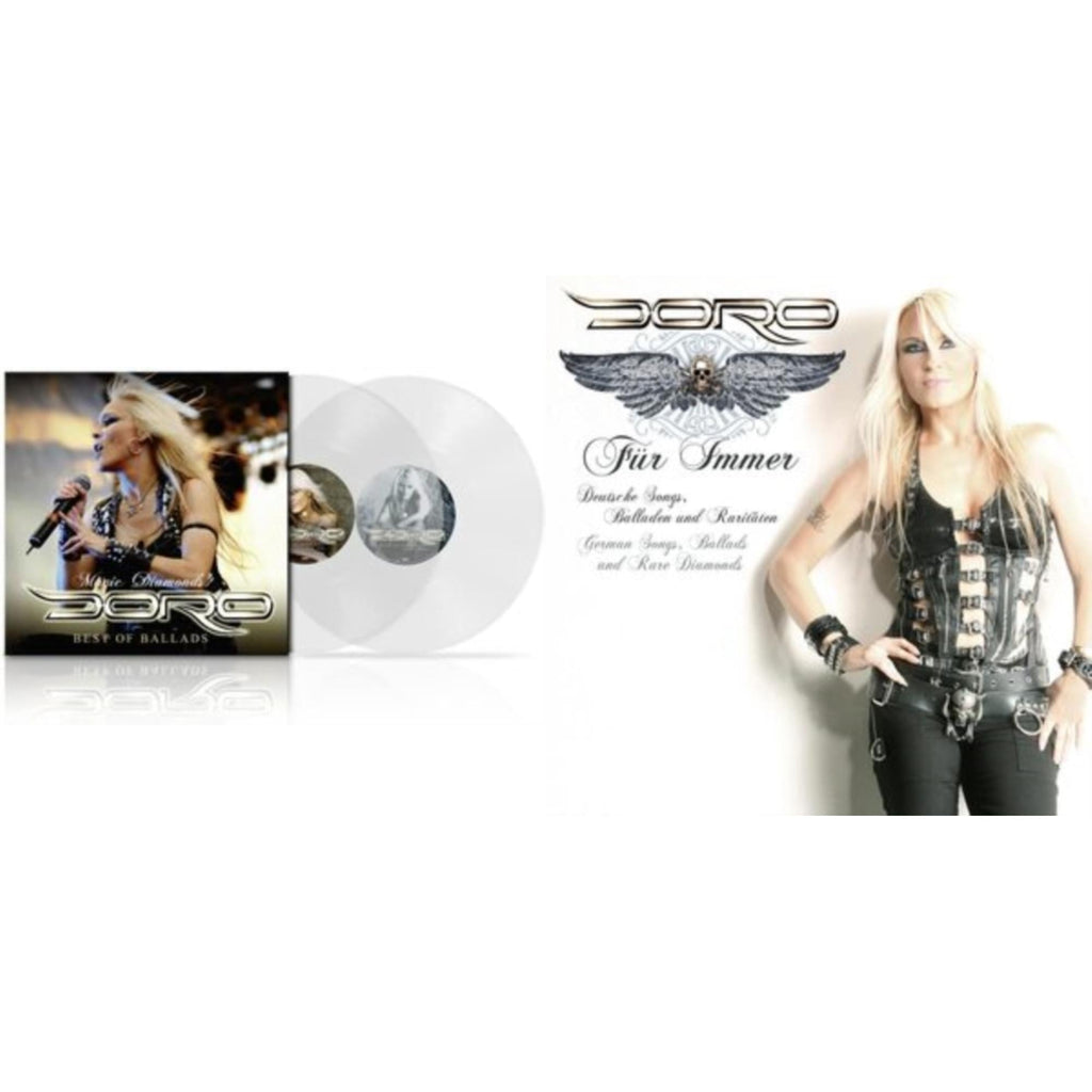 Doro - Magic Diamonds - Best Of Ballads (Gatefold Jacket/Clear LP Vinyl) & Fur Immer (Black White Marbled LP Vinyl)
