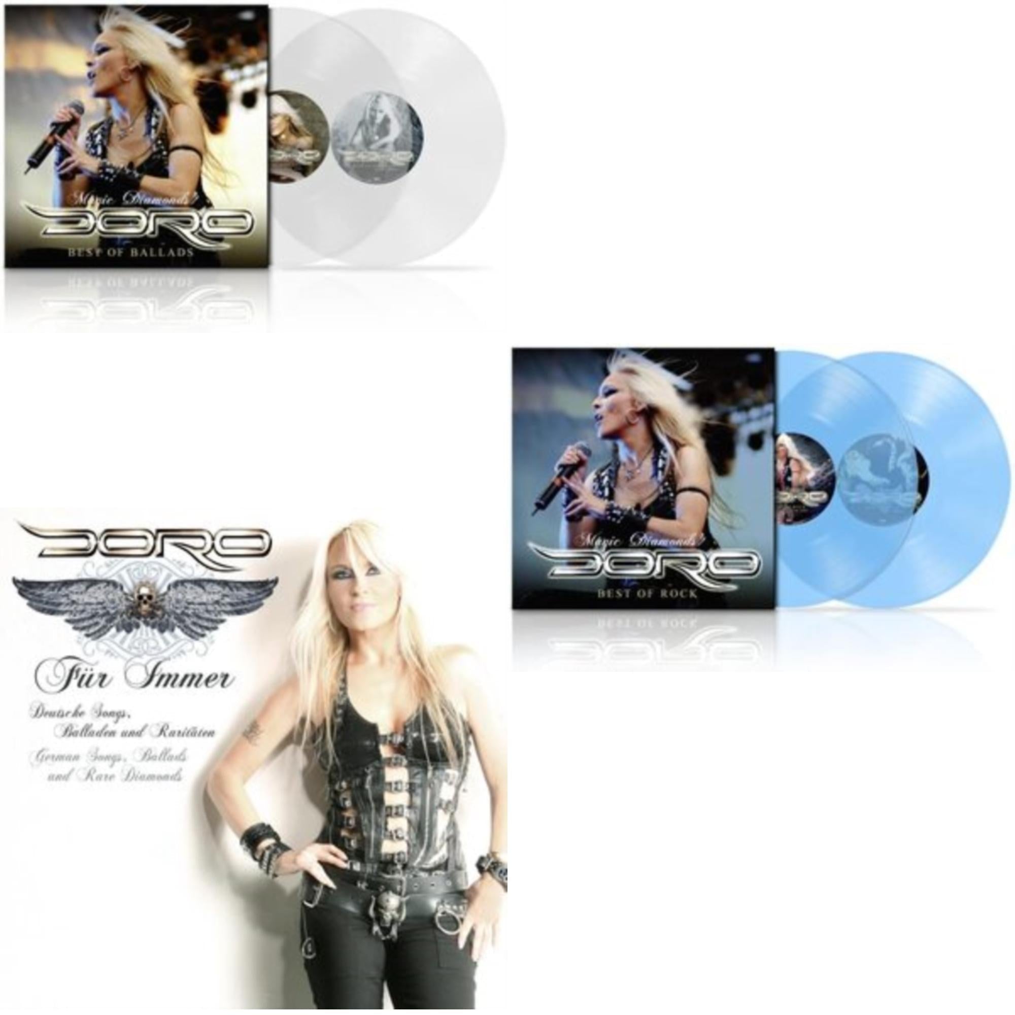 Magic Diamonds - Best Of Rock (Gatefold Jacket/Clear LP Vinyl) & Magic Diamonds - Best Of Ballads (Gatefold Jacket/Clear LP Vinyl) & Fur Immer (Black White Marbled LP Vinyl)