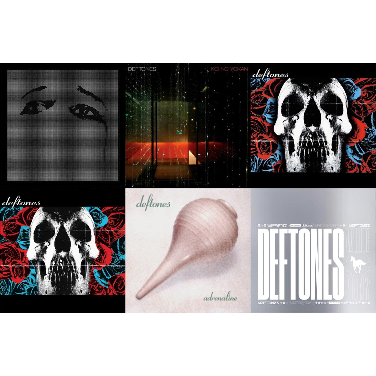 Deftones & Deftones (X) (20Th Anniversary/Ruby Red LP Vinyl) & Ohms & White Pony (X) (20Th Anniversary Deluxe Edition/Super Deluxe) & Koi No Yokan & Adrenaline