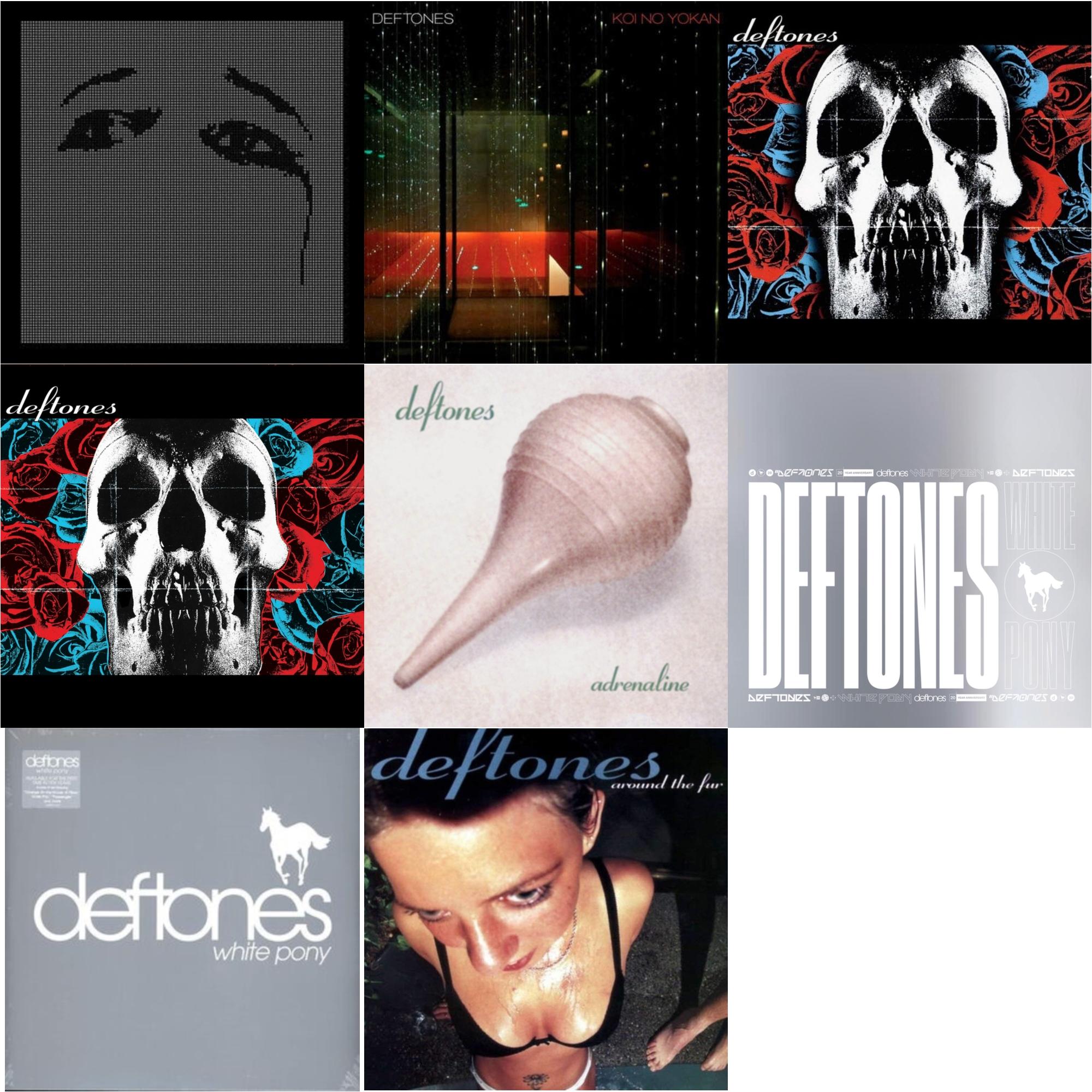 Deftones & Deftones (X) (20Th Anniversary/Ruby Red LP Vinyl) & Ohms & White Pony (X) (20Th Anniversary Deluxe Edition/Super Deluxe) & Koi No Yokan & Around The Fur (180G) & Adrenaline & White Pony