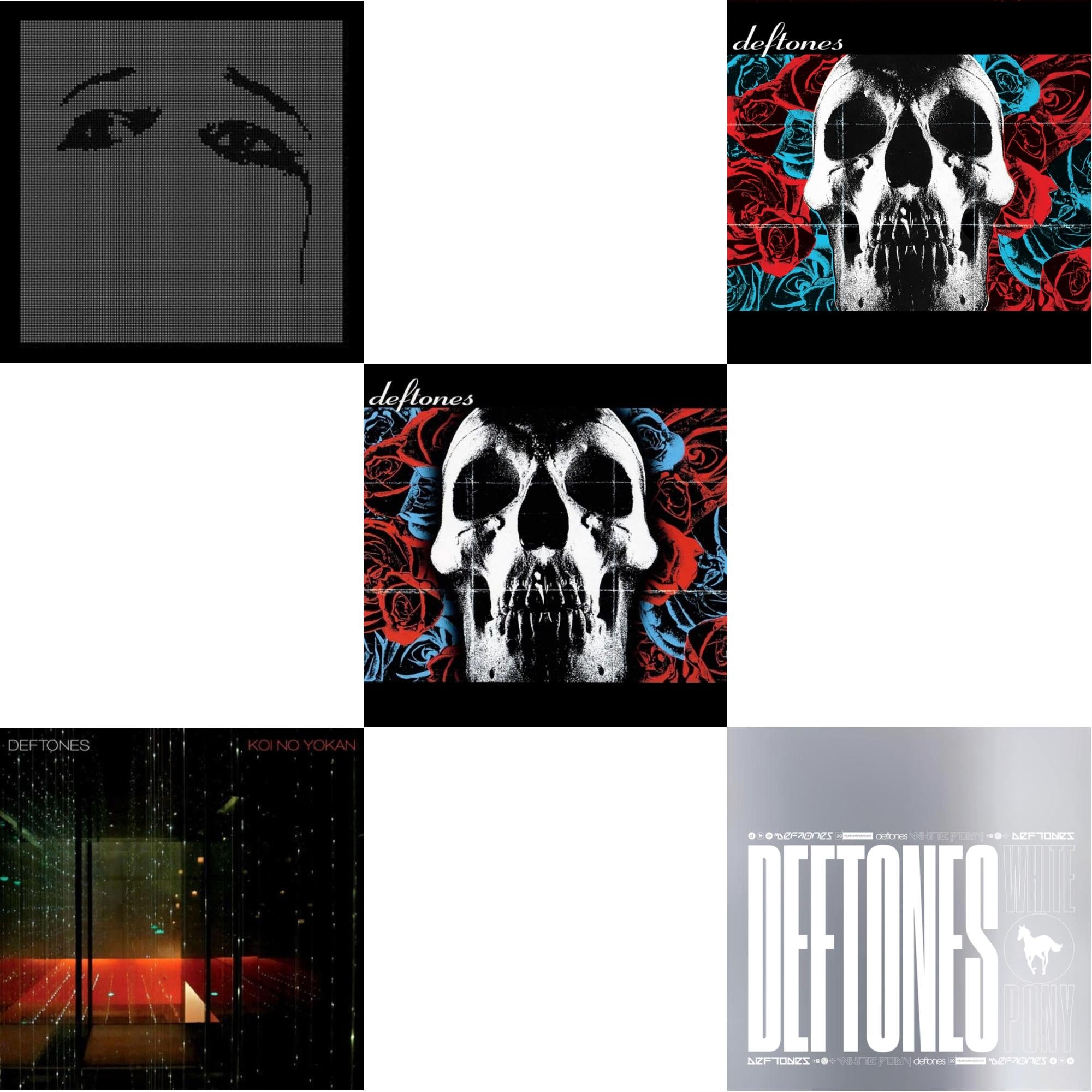 Deftones & Deftones (X) (20Th Anniversary/Ruby Red LP Vinyl) & Ohms & White Pony (X) (20Th Anniversary Deluxe Edition/Super Deluxe) & Koi No Yokan