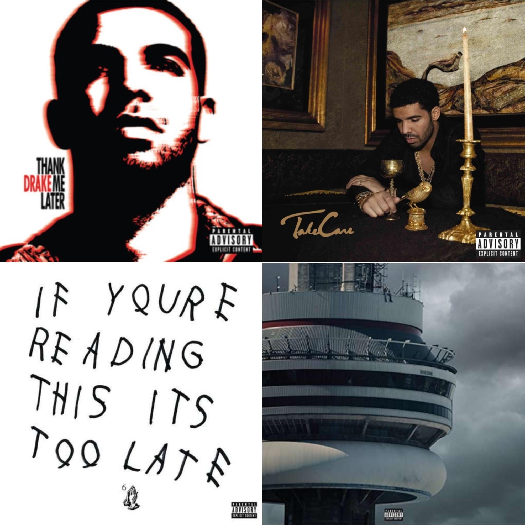 Thank Me Later & Take Care & If You're Reading This It's Too Late & Views (Exp)
