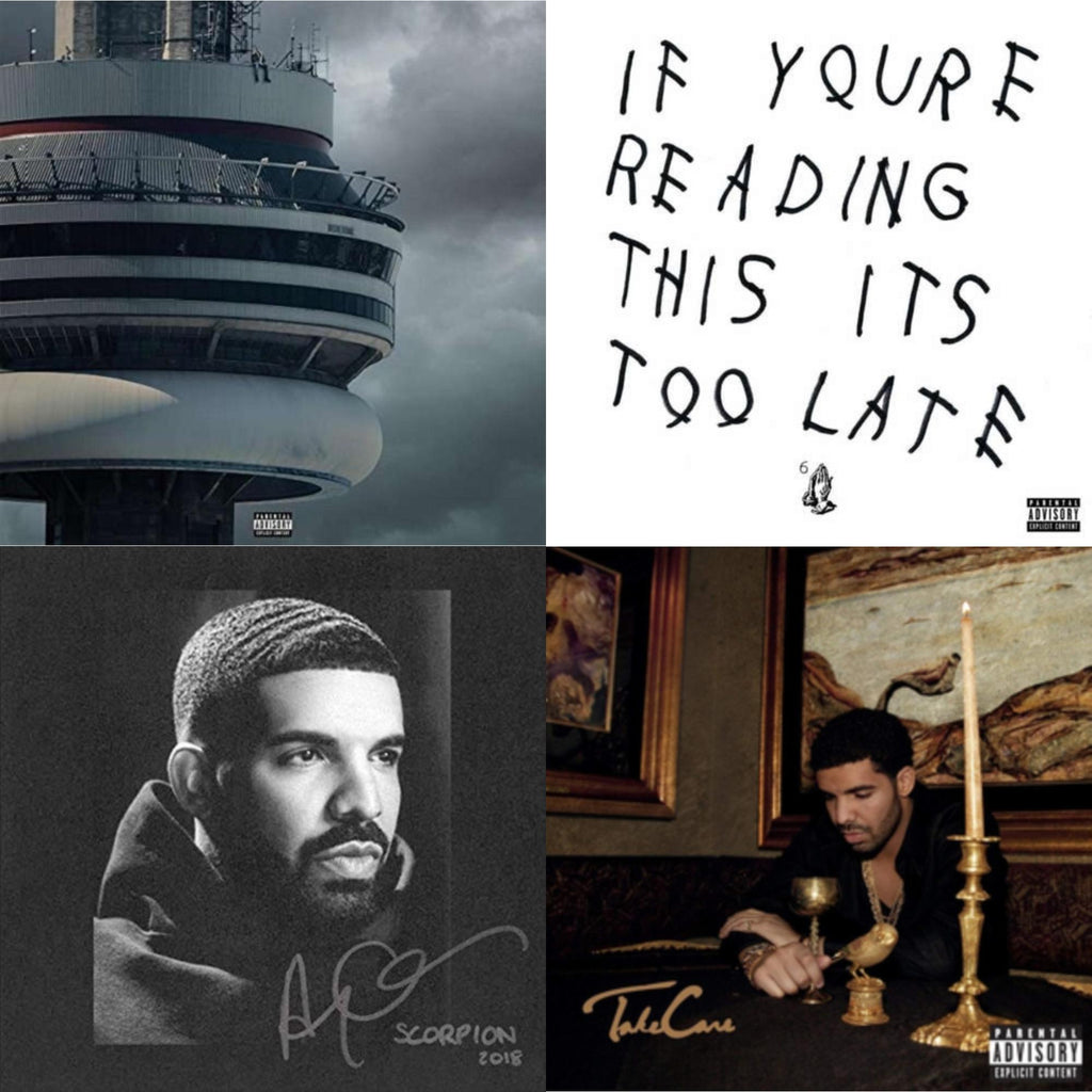 Drake - Views (Ex) & If You're Reading This It's Too Late (Ex) & Scorpion (2 LP) & Take Care (Ex)