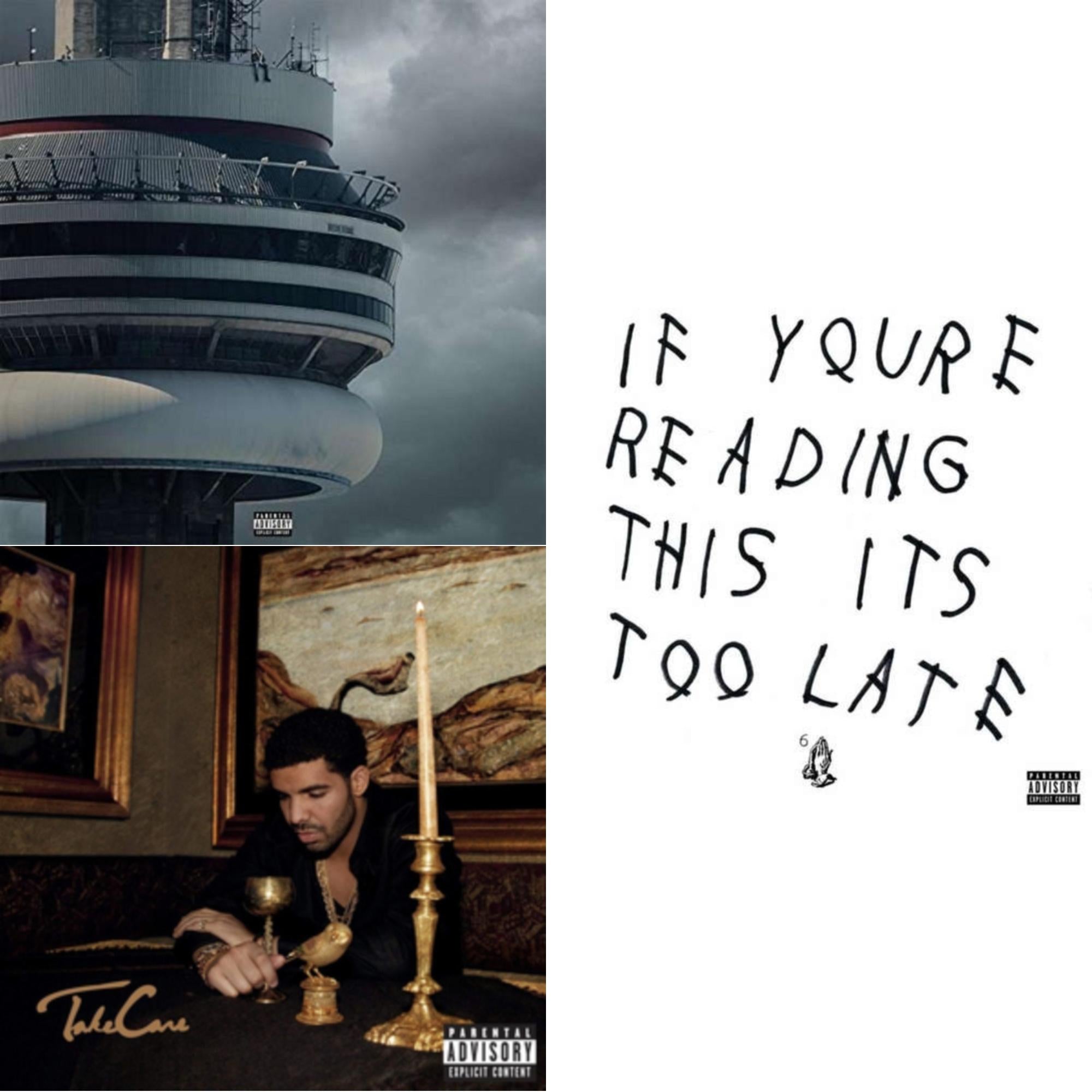 Drake - Take Care (Ex) & Views (Ex) & If You're Reading This It's Too Late (Ex) - LP Vinyl Bundle