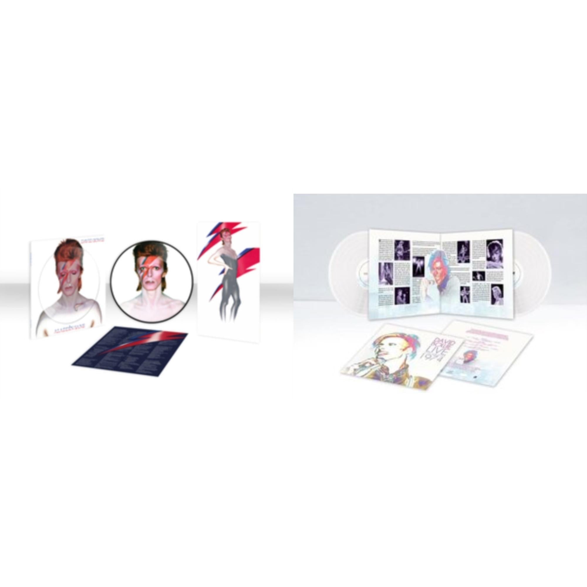 Live Los Angeles 1974 (White LP Vinyl/Limited) & Aladdin Sane (2013 Remaster) (Picture Disc)