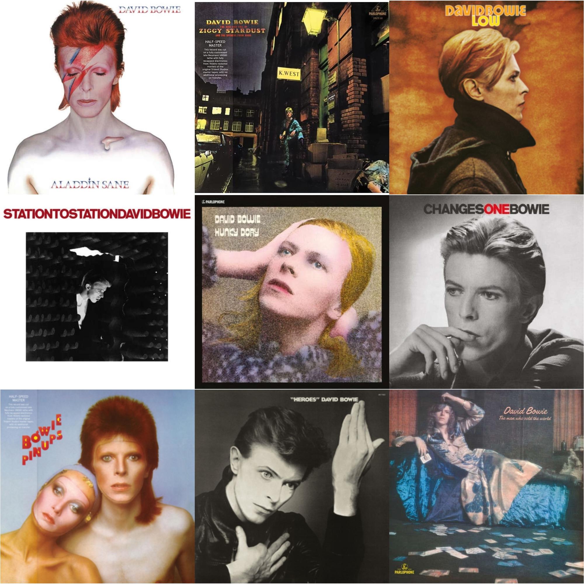 David Bowie - Heroes (2017 Remaster) & Low (2017 Remaster) & Station To Station (2016 Remastered Version) & Changesonebowie (180G) & Rise & Fall Of Ziggy Stardust & The Spiders From Mars (2012 Remaster/Half-Speed Master) & Pinups (2015 Remaster) &
