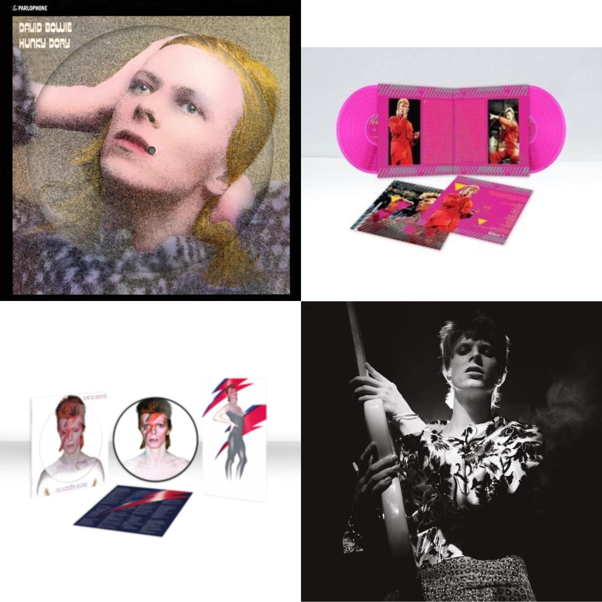 Hunky Dory (2015 Remaster/50Th Anniv/Picture Disc) & Montreal '87 (Limited/Pink LP Vinyl) & Aladdin Sane (2013 Remaster) (Picture Disc) & Rock N Roll Star