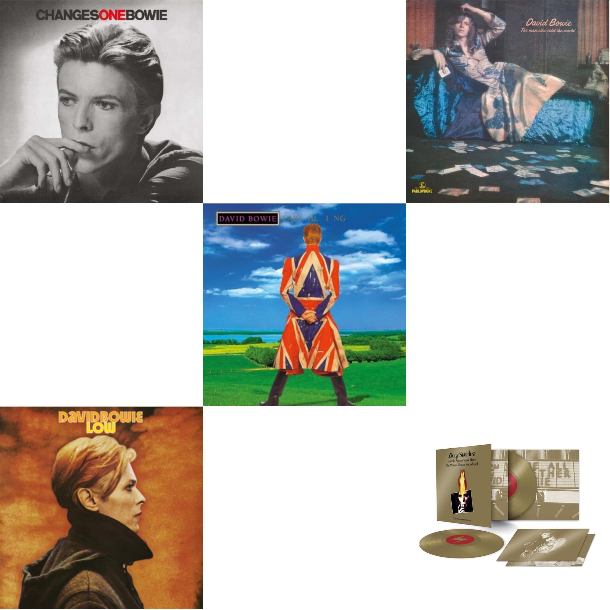 Earthling (2021 Remaster/2LP) & Low (2017 Remaster) & Changesonebowie (180G) & Ziggy Stardust & The Spiders From Mars Ost (50Th Anniversary/2LP) & Man Who Sold The World (2015 Remaster)