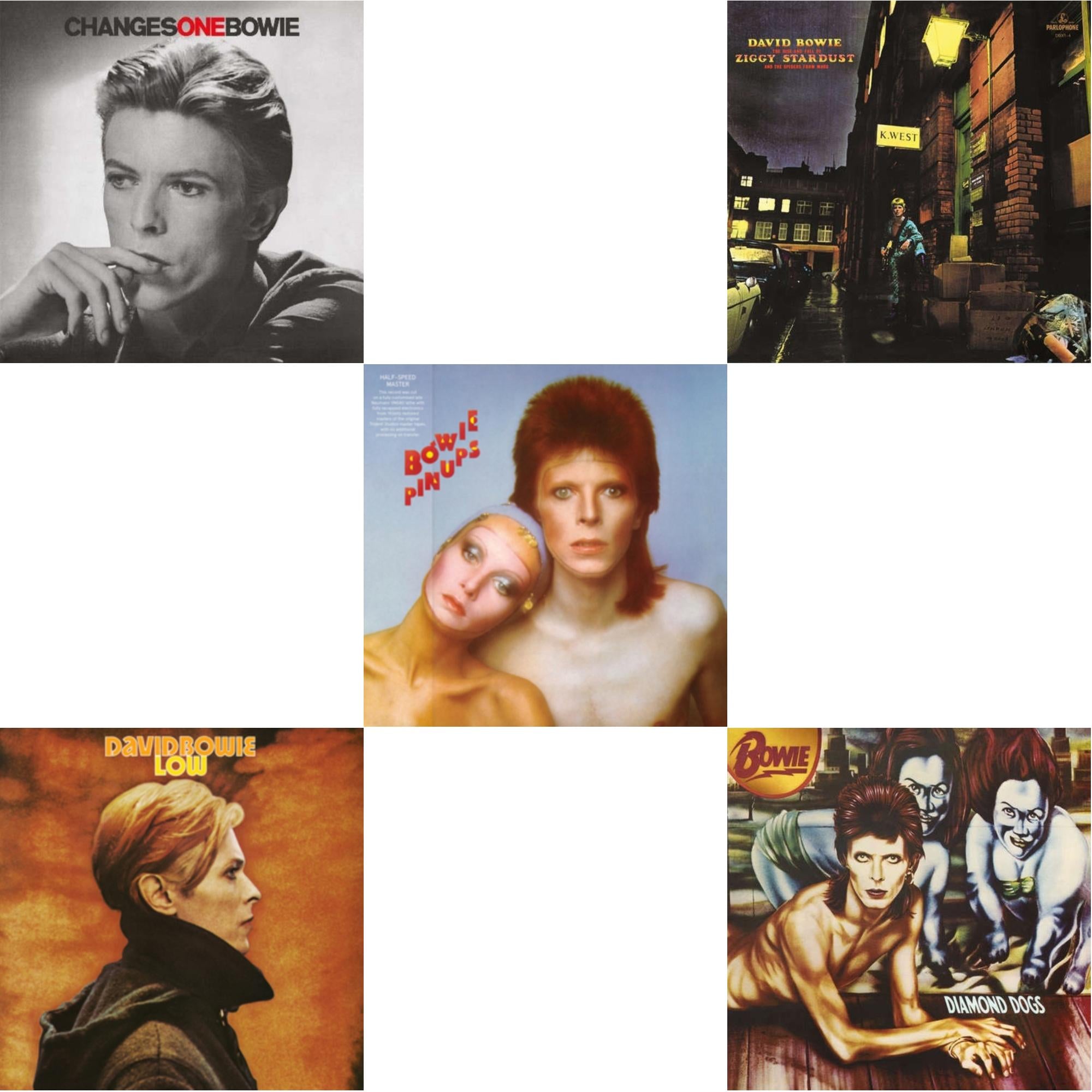 Low (2017 Remaster) & Diamond Dogs (2016 Remastered Version) & Changesonebowie (180G) & Pinups (2015 Remaster) & Rise & Fall Of Ziggy Stardust (2012 Remaster)