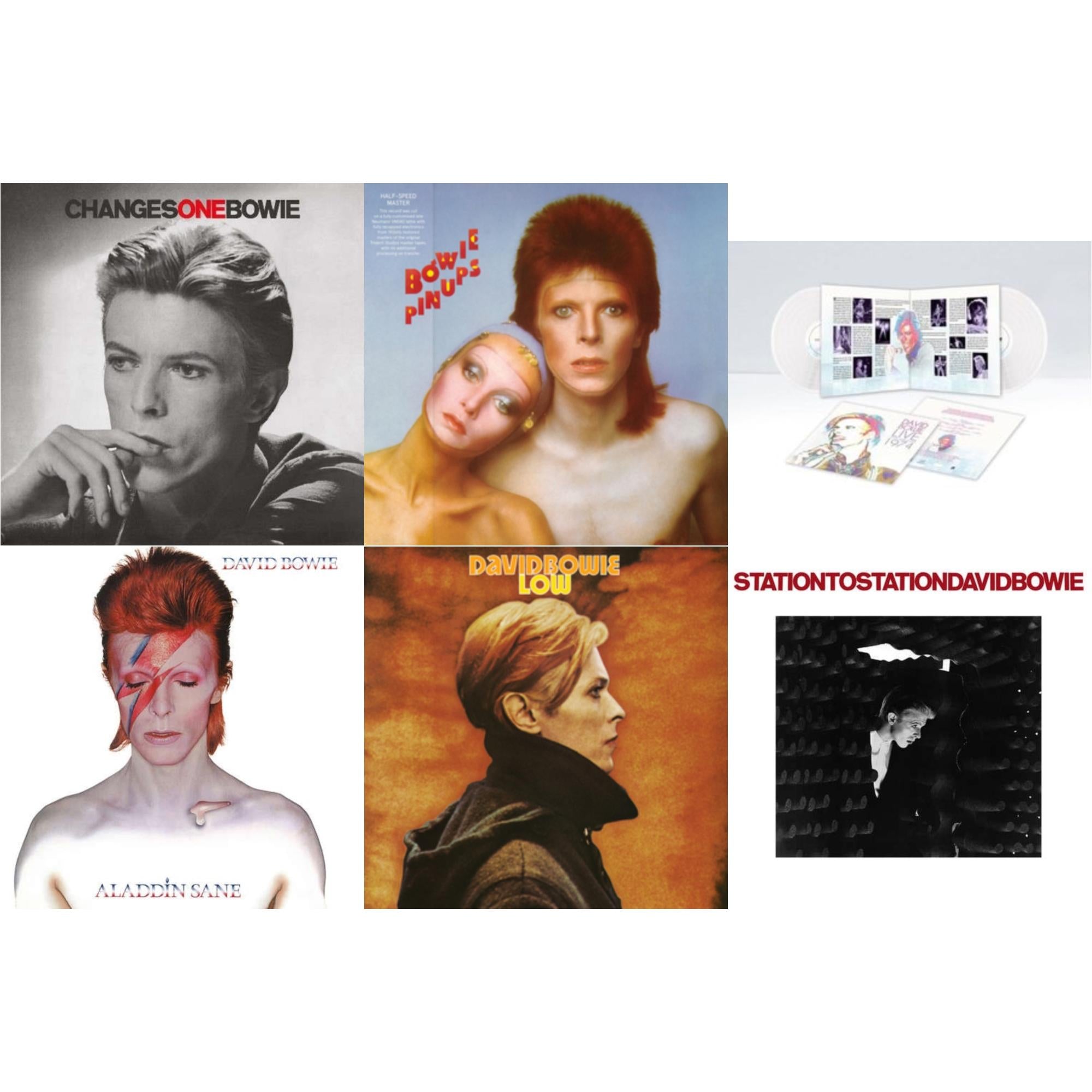 Low (2017 Remaster) & Station To Station (2016 Remastered Version) & Changesonebowie (180G) & Live Los Angeles 1974 (White LP Vinyl/Limited) & Pinups (2015 Remaster) & Aladdin Sane