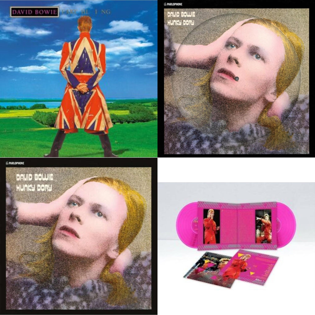 Earthling (2021 Remaster/2LP) & Hunky Dory (2015 Remaster/50Th Anniv/Picture Disc) & Montreal '87 (Limited/Pink LP Vinyl) & Hunky Dory