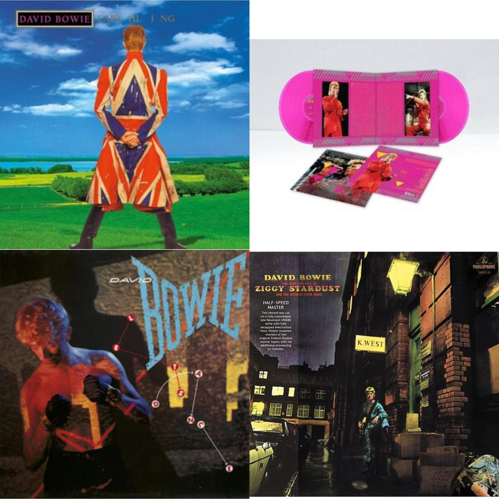 Earthling (2021 Remaster/2LP) & Let's Dance (2018 Remastered Version) & Rise & Fall Of Ziggy Stardust & The Spiders From Mars (2012 Remaster/Half-Speed Master) & Montreal '87 (Limited/Pink LP Vinyl)
