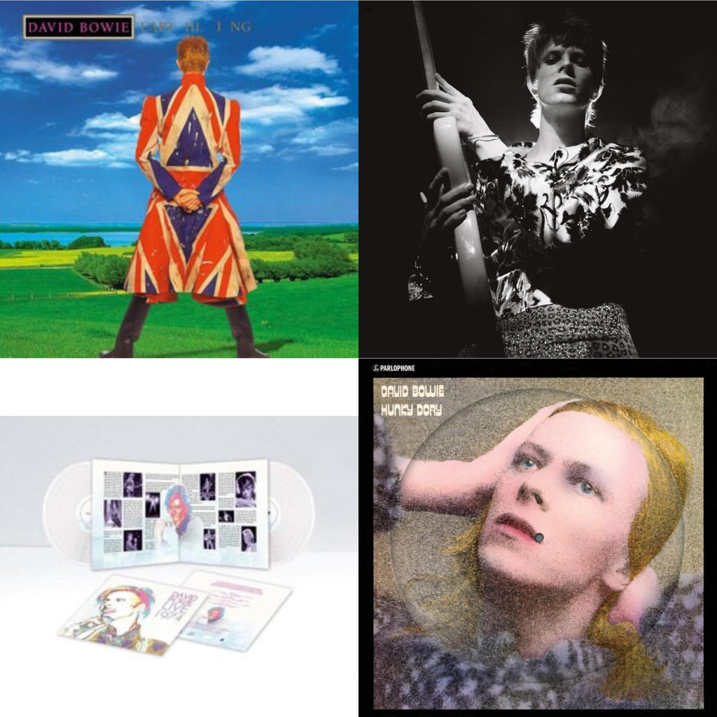 Earthling (2021 Remaster/2LP) & Hunky Dory (2015 Remaster/50Th Anniv/Picture Disc) & Live Los Angeles 1974 (White LP Vinyl/Limited) & Rock N Roll Star