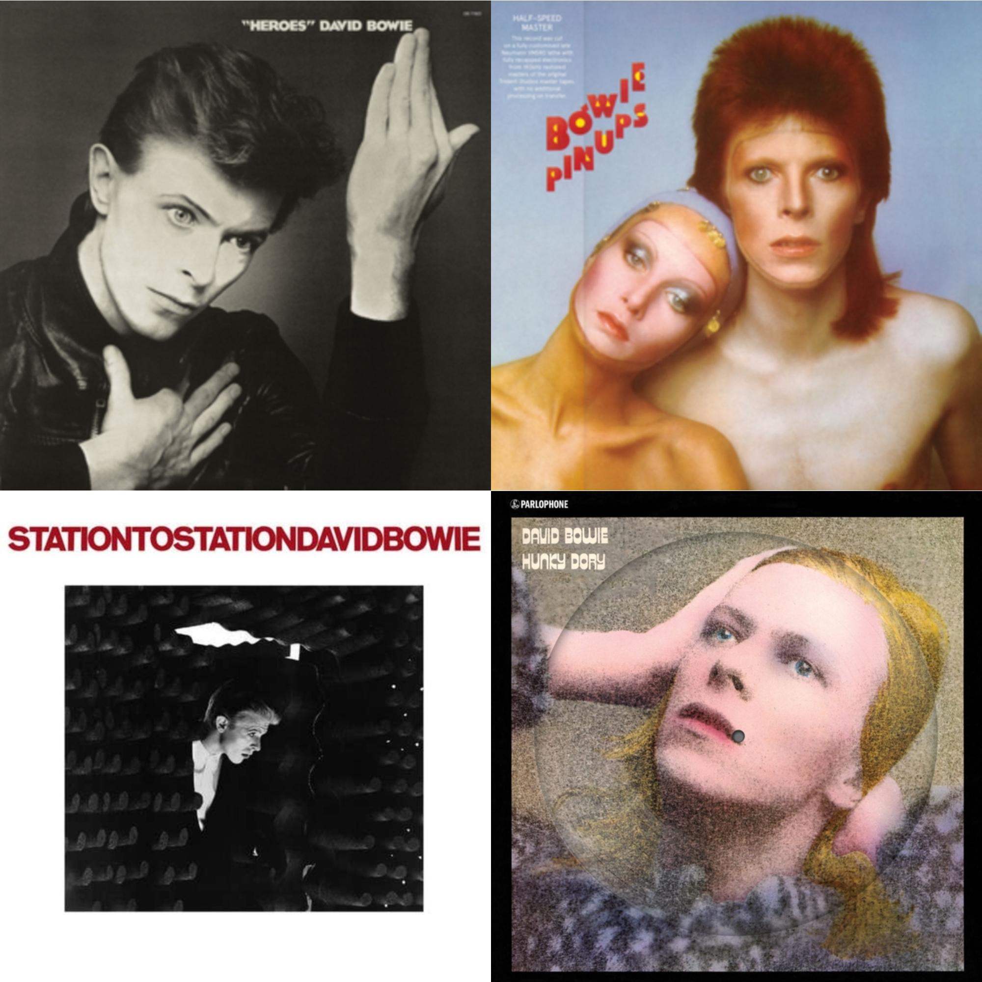 Heroes (2017 Remaster) & Station To Station (2016 Remastered Version) & Hunky Dory (2015 Remaster/50Th Anniv/Picture Disc) & Pinups (2015 Remaster)