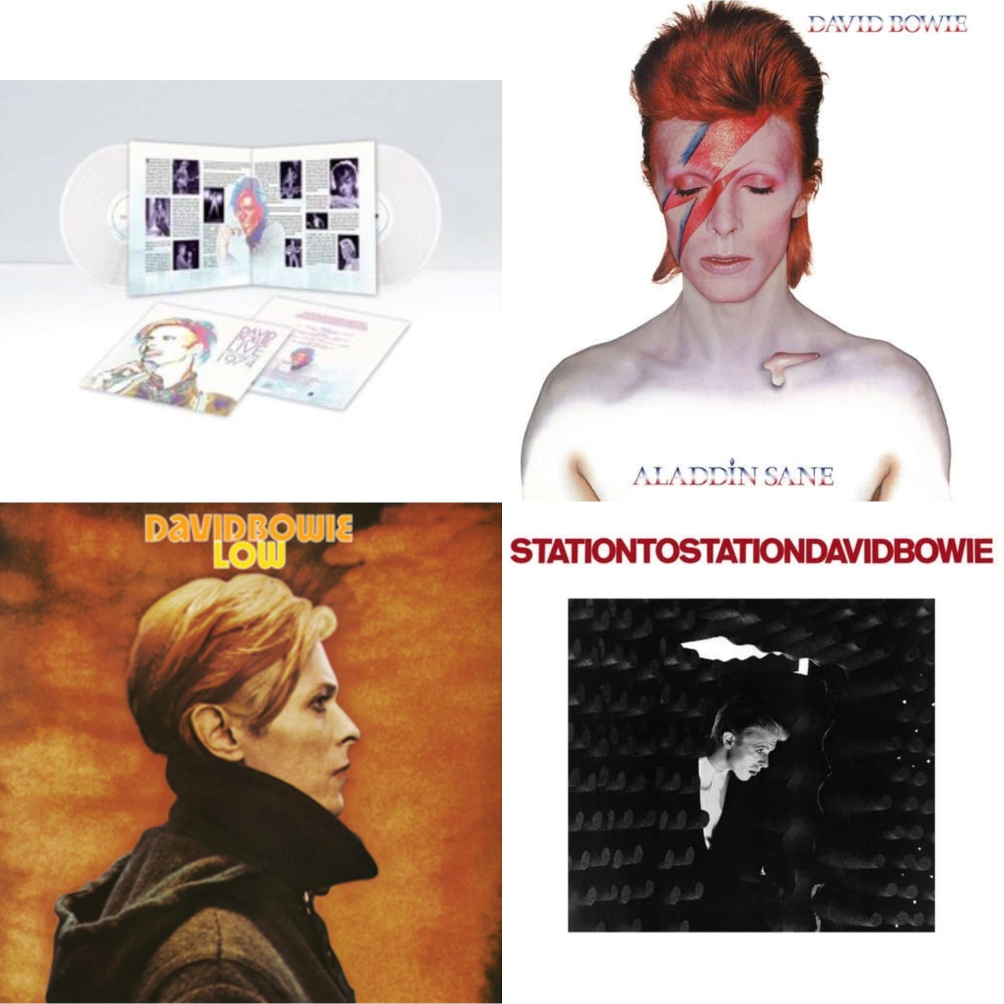 Low (2017 Remaster) & Station To Station (2016 Remastered Version) & Live Los Angeles 1974 (White LP Vinyl/Limited) & Aladdin Sane