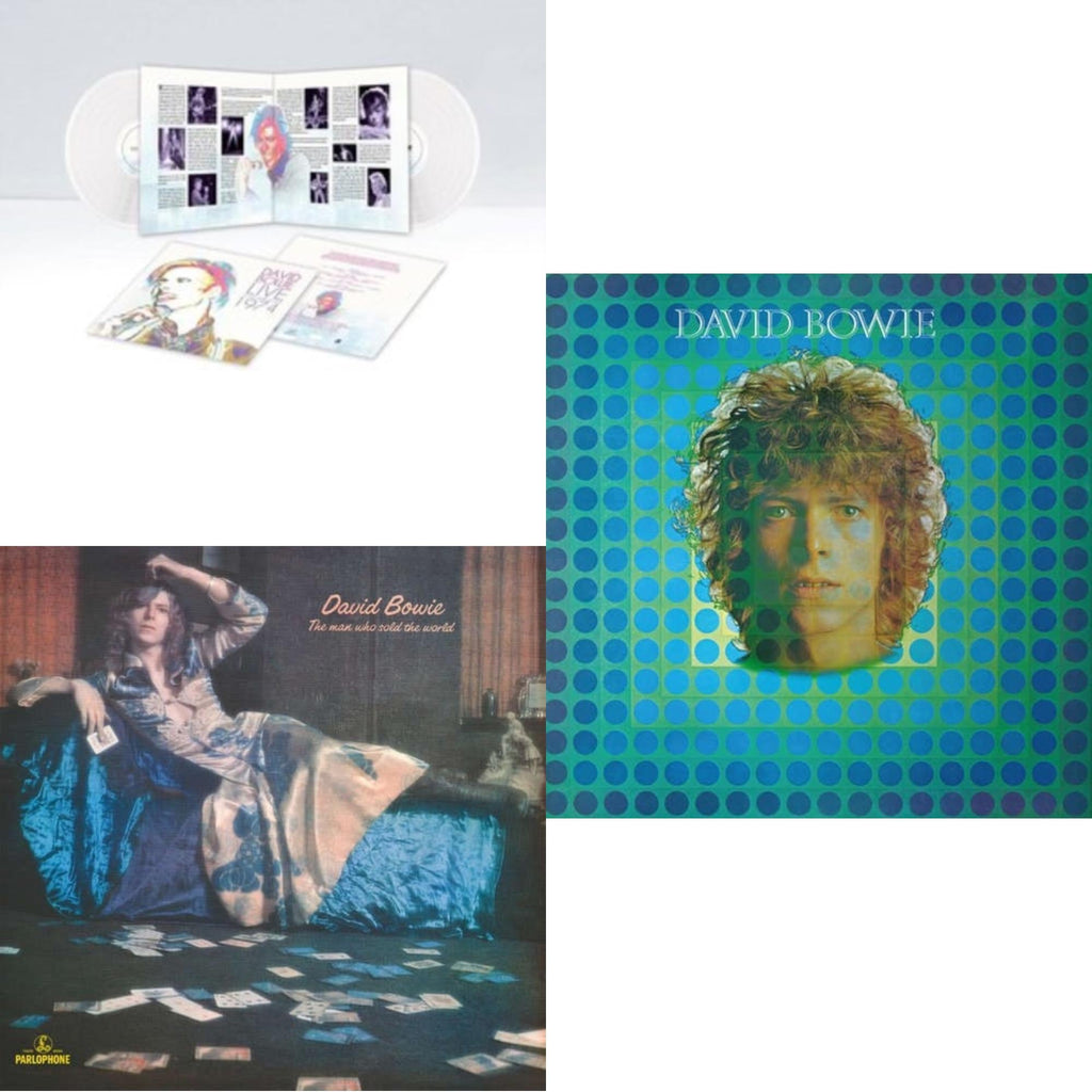 Live Los Angeles 1974 (White LP Vinyl/Limited) & Man Who Sold The World (2015 Remaster) & David Bowie Aka Space Oddity