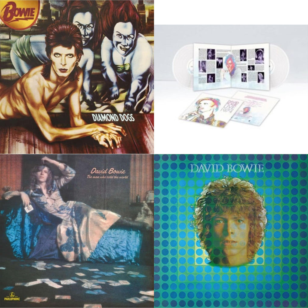 Diamond Dogs (2016 Remastered Version) & Live Los Angeles 1974 (White LP Vinyl/Limited) & Man Who Sold The World (2015 Remaster) & David Bowie Aka Space Oddity