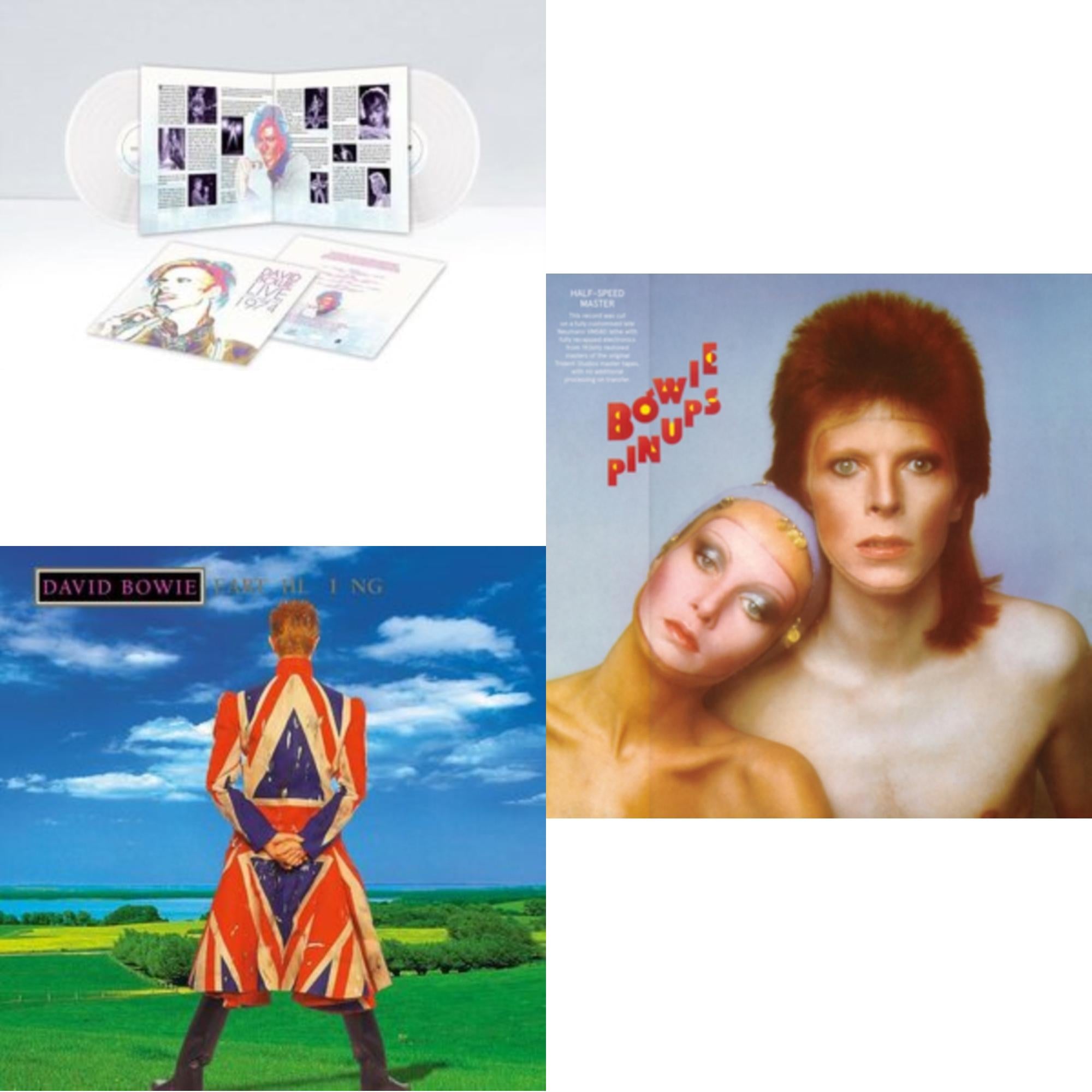 Earthling (2021 Remaster/2LP) & Live Los Angeles 1974 (White LP Vinyl/Limited) & Pinups (2015 Remaster)