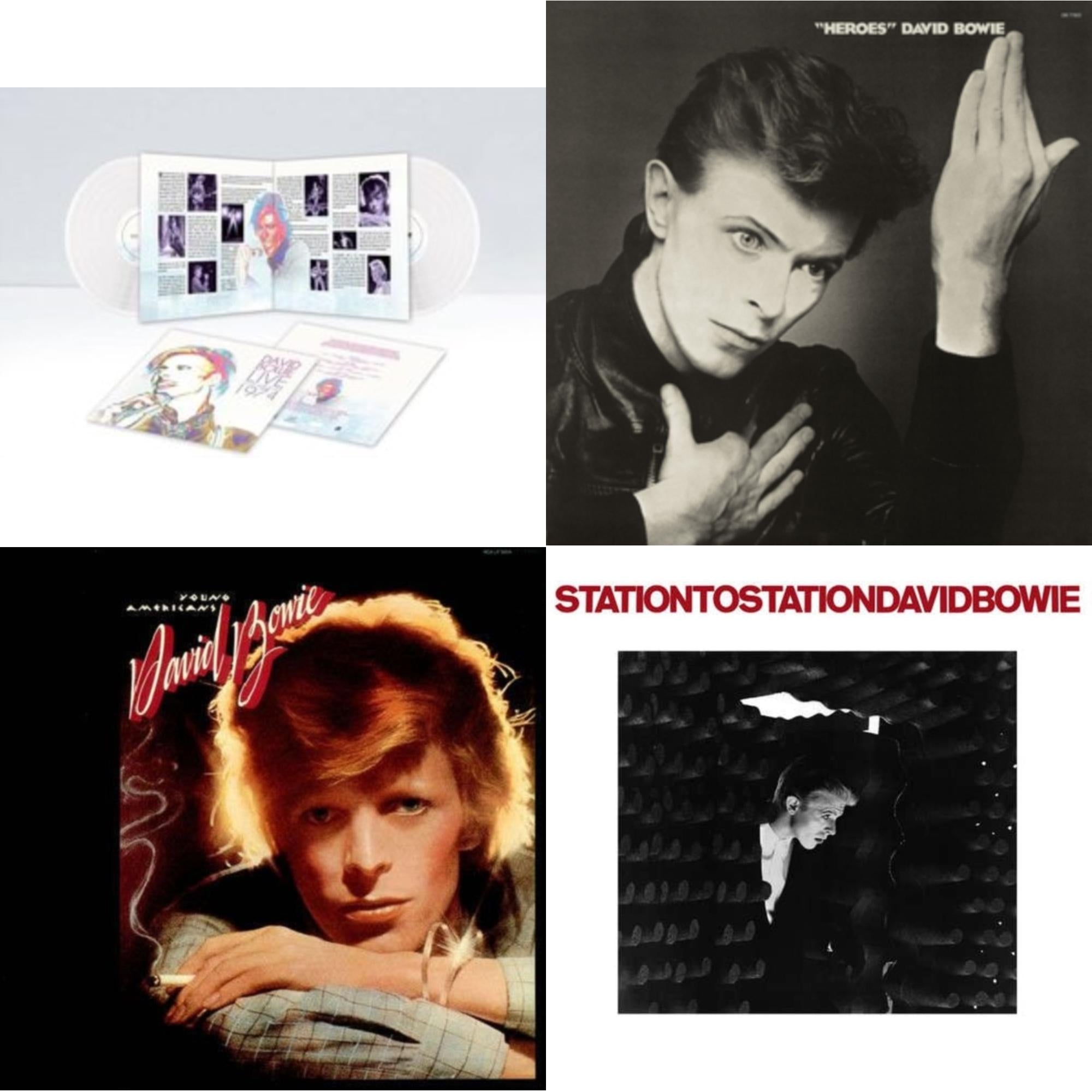 Heroes (2017 Remaster) & Station To Station (2016 Remastered Version) & Young Americans (2016 Remastered Version) & Live Los Angeles 1974 (White LP Vinyl/Limited)