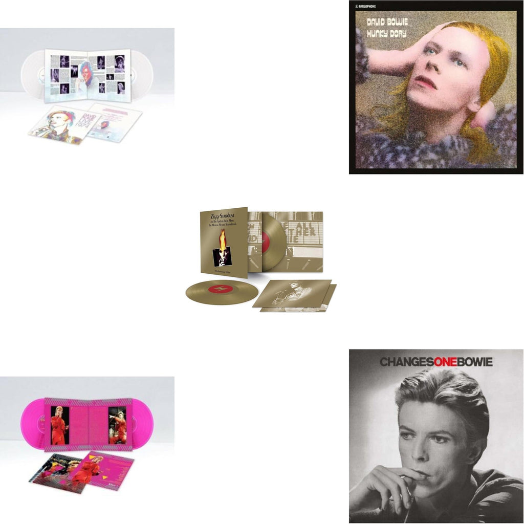 Changesonebowie (180G) & Montreal '87 (Limited/Pink LP Vinyl) & Live Los Angeles 1974 (White LP Vinyl/Limited) & Ziggy Stardust & The Spiders From Mars Ost (50Th Anniversary/2LP) & Hunky Dory