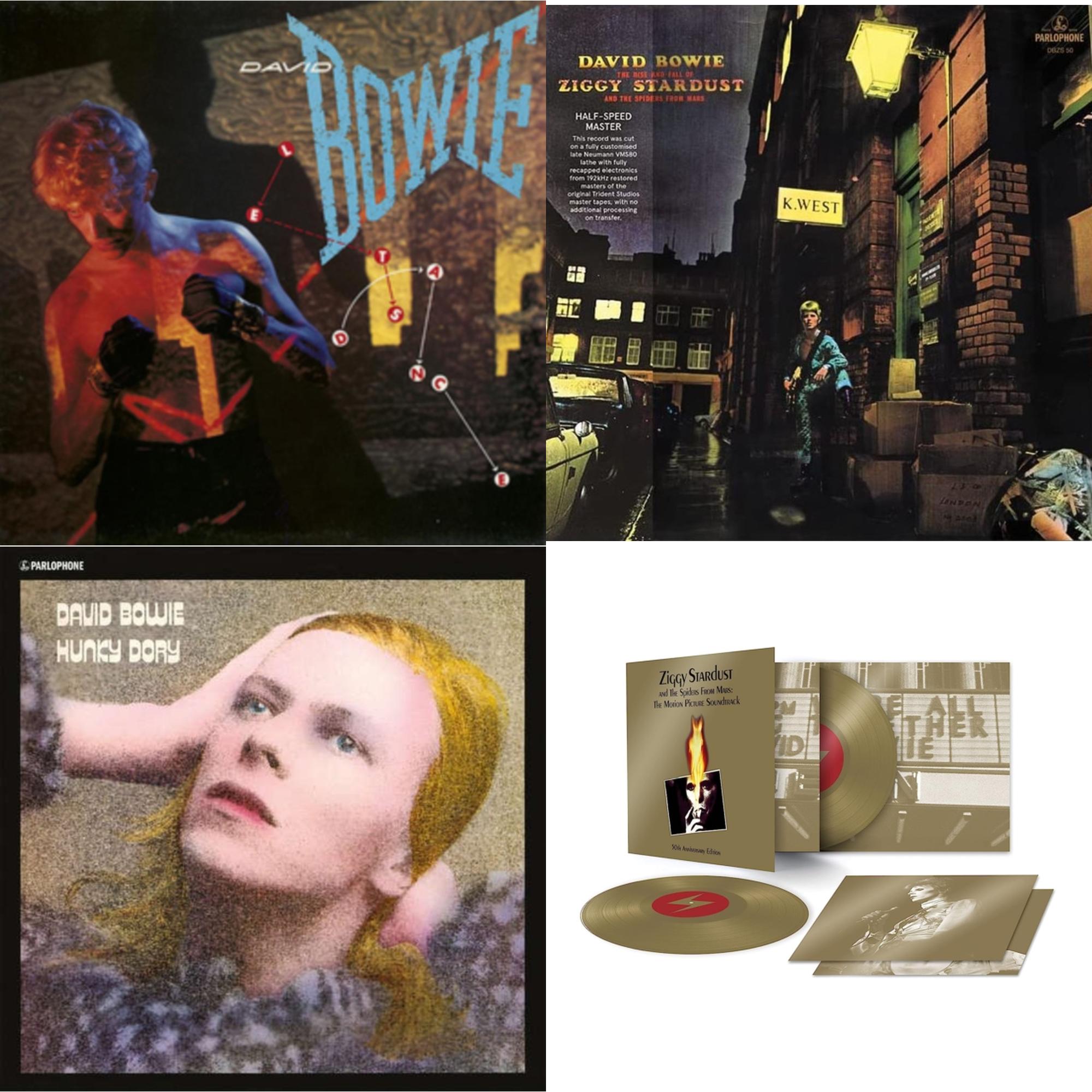 Let's Dance (2018 Remastered Version) & Rise & Fall Of Ziggy Stardust & The Spiders From Mars (2012 Remaster/Half-Speed Master) & Ziggy Stardust & The Spiders From Mars Ost (50Th Anniversary/2LP) & Hunky Dory