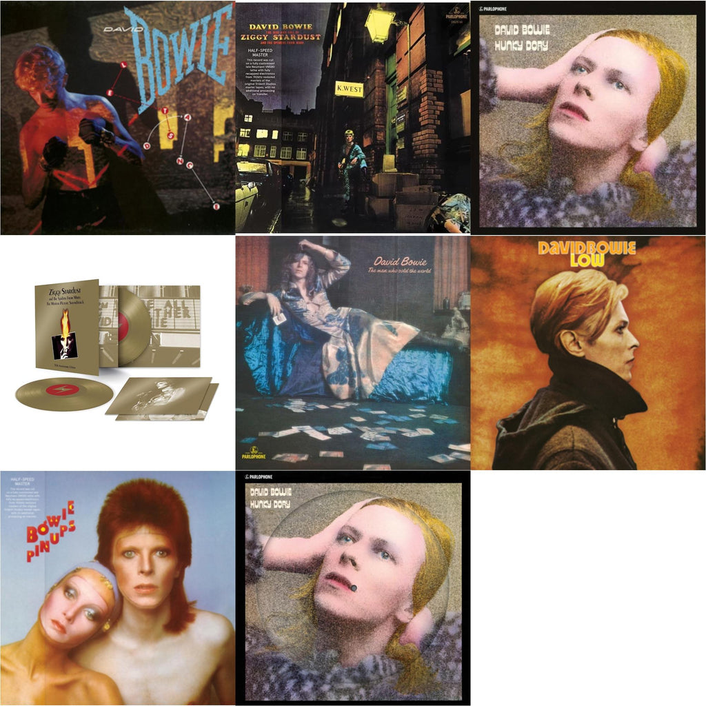 David Bowie - Let's Dance (2018 Remastered Version) & Low (2017 Remaster) & Rise & Fall Of Ziggy Stardust & The Spiders From Mars (2012 Remaster/Half-Speed Master) & Hunky Dory (2015 Remaster/50Th Anniv/Picture Disc) & Pinups (2015 Remaster) & Ziggy