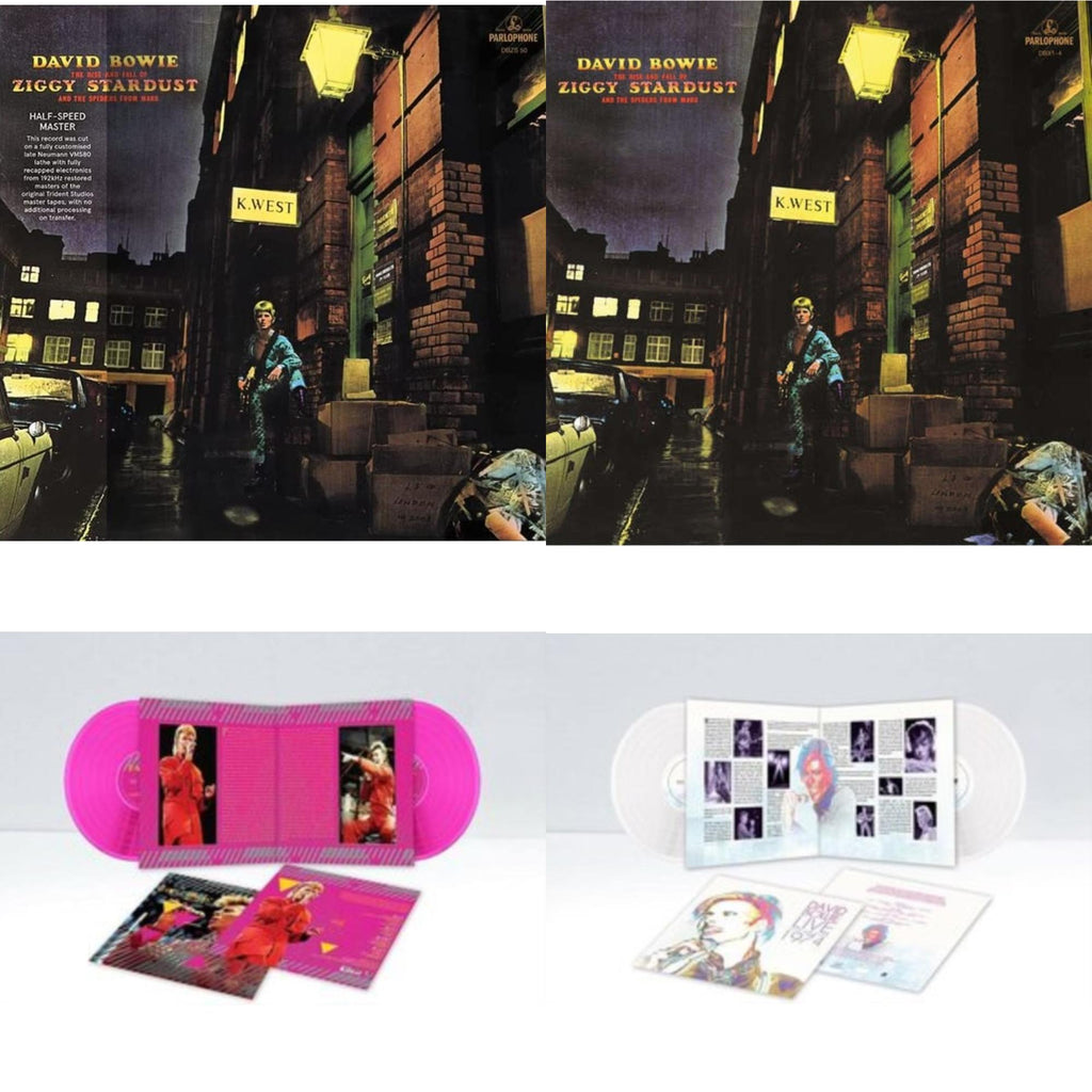 Rise & Fall Of Ziggy Stardust & The Spiders From Mars (2012 Remaster/Half-Speed Master) & Montreal '87 (Limited/Pink LP Vinyl) & Live Los Angeles 1974 (White LP Vinyl/Limited) & Rise & Fall Of Ziggy Stardust (2012 Remaster)