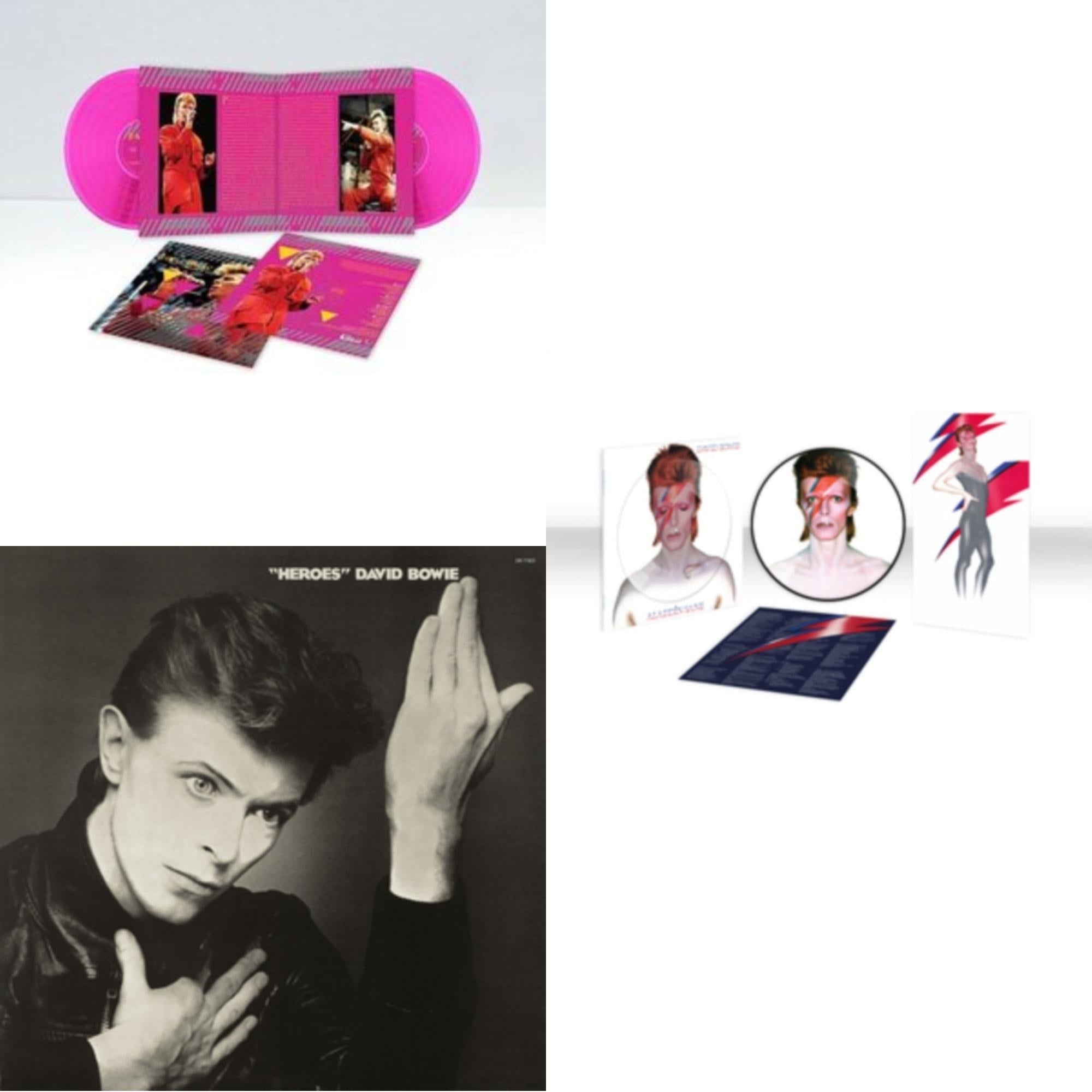 Heroes (2017 Remaster) & Montreal '87 (Limited/Pink LP Vinyl) & Aladdin Sane (2013 Remaster) (Picture Disc)