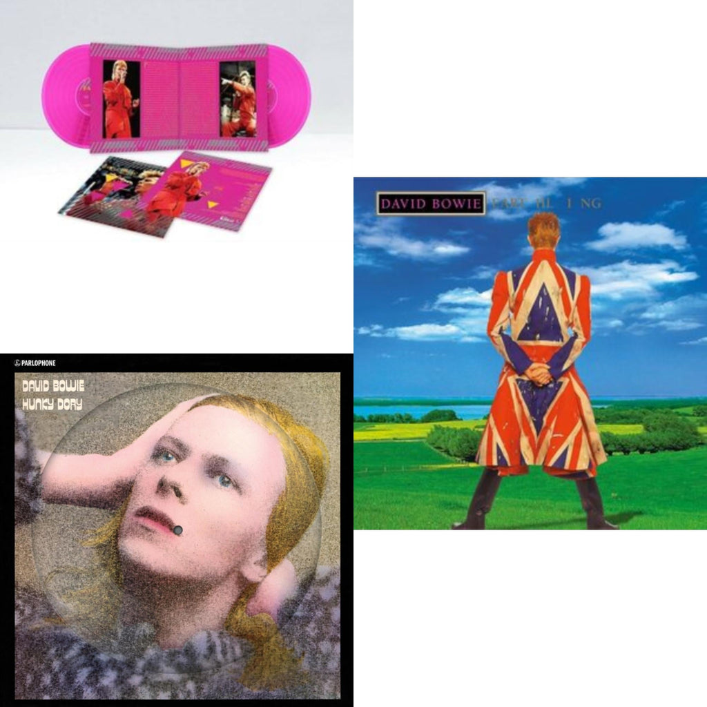 Earthling (2021 Remaster/2LP) & Hunky Dory (2015 Remaster/50Th Anniv/Picture Disc) & Montreal '87 (Limited/Pink LP Vinyl)