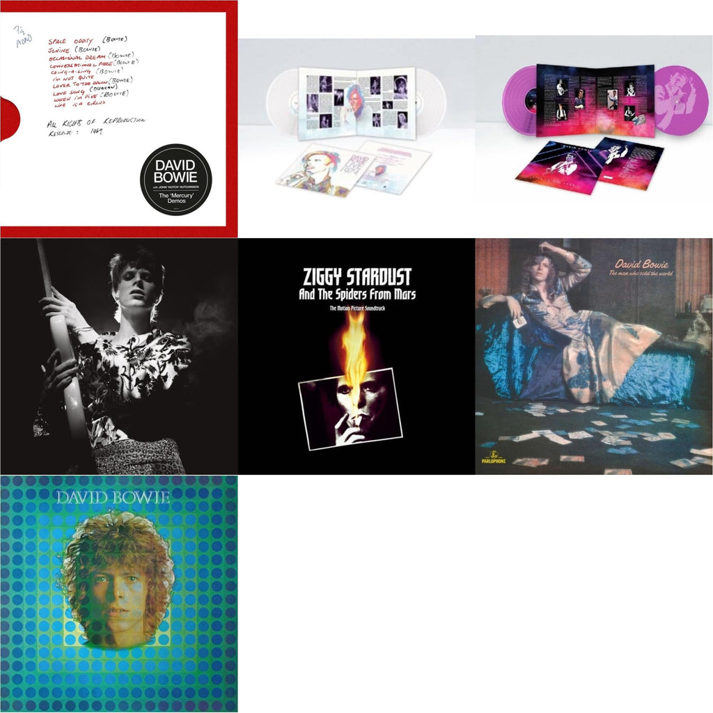 Mercury Demos & Live Los Angeles 1974 (White LP Vinyl/Limited) & Live In Rio 1990 (Pink LP Vinyl/180G/Limited) & Rock N Roll Star & Ziggy Stardust & The Spiders From Mars Ost (2LP) & Man Who Sold The World (2015 Remaster) & David Bowie Aka Space Oddity